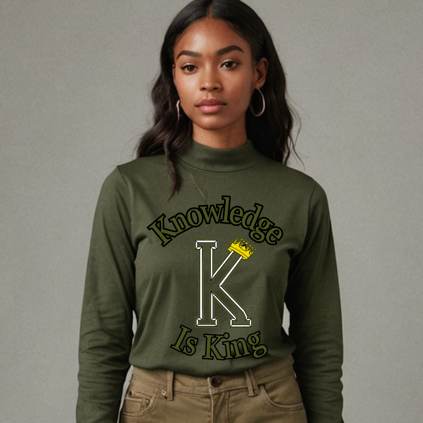 Women's Long Sleeve T-Shirt (Crown Main Standard)