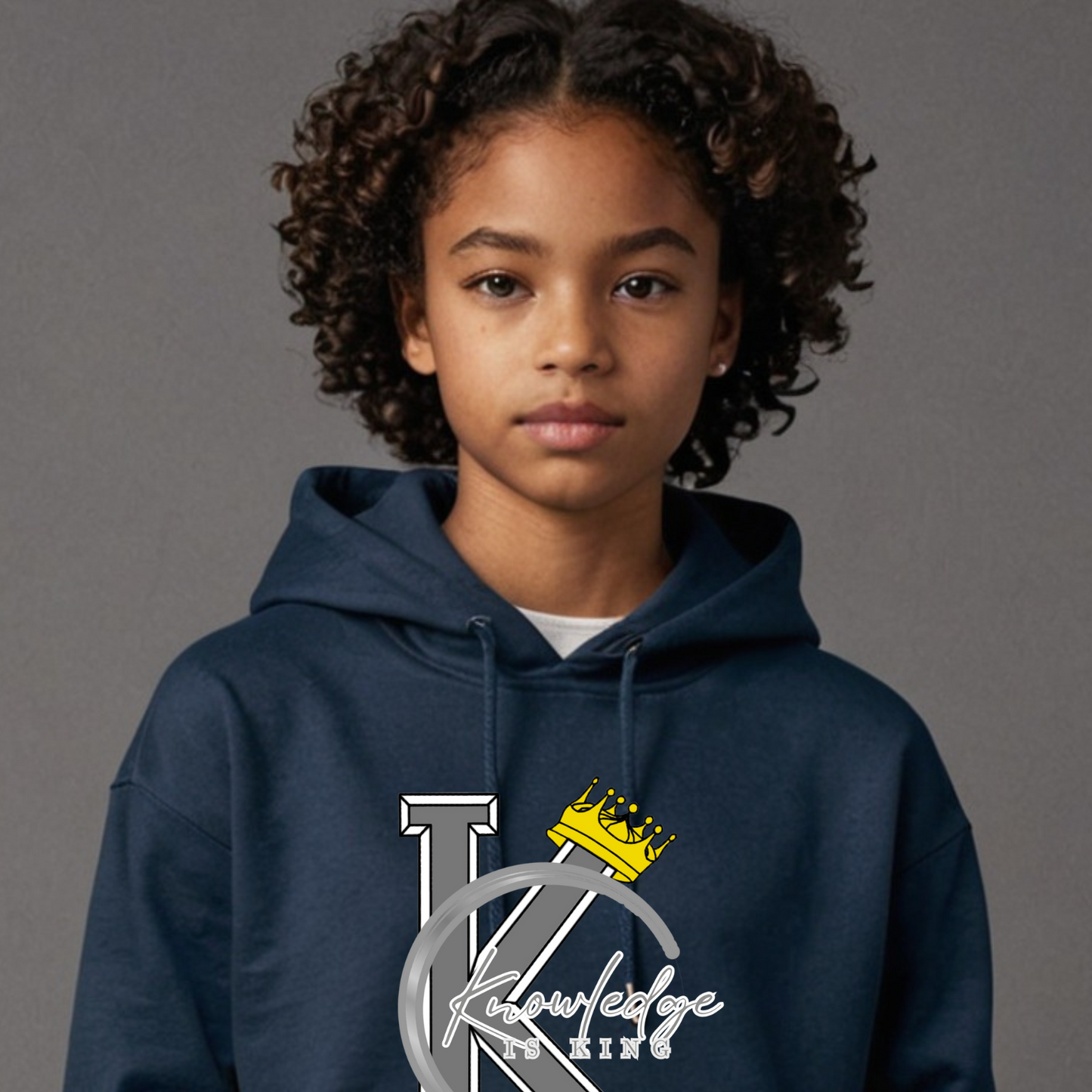 Youth Female Hoodie (Crown Quater Moon)