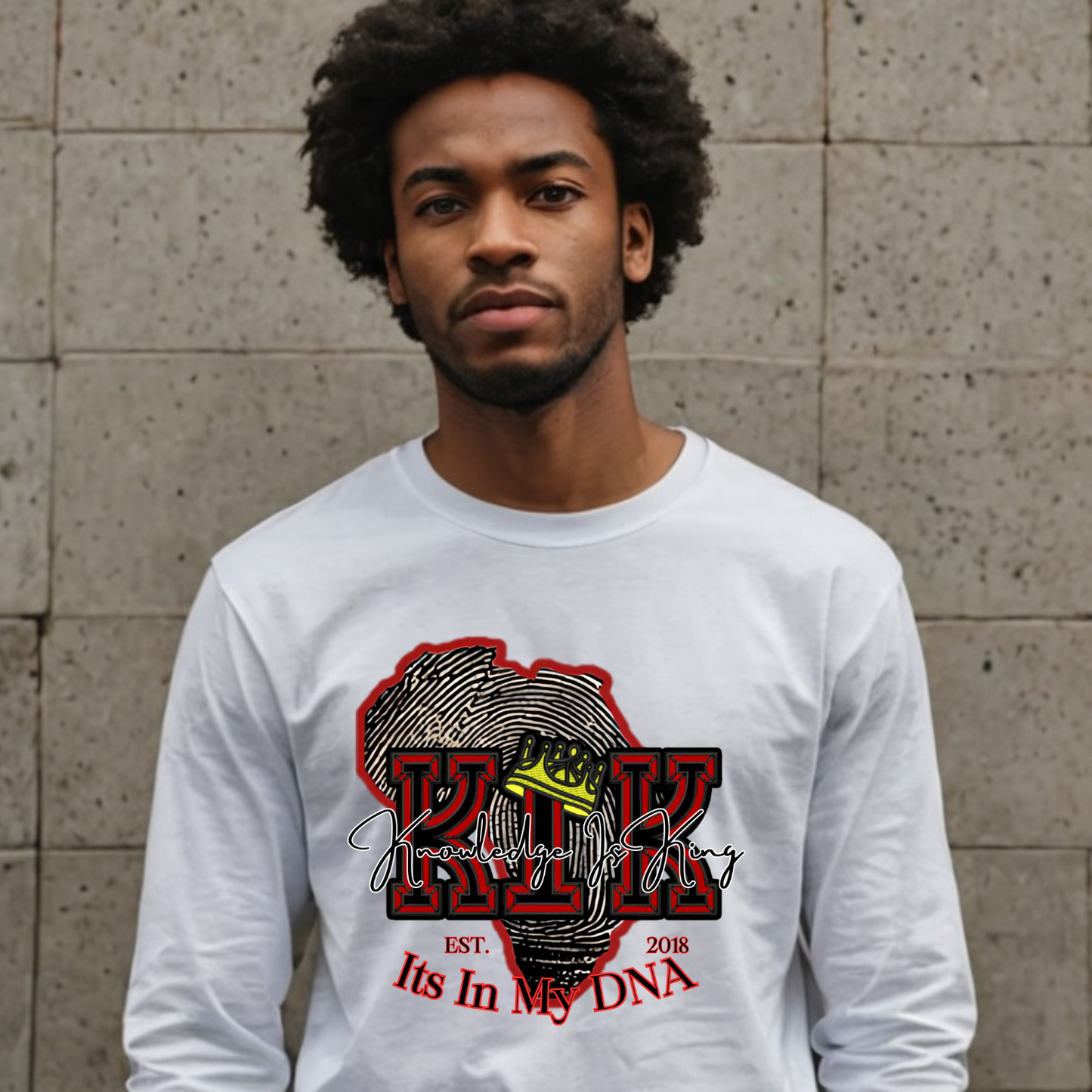 Men's Long Sleeve T-Shirt (In His DNA)