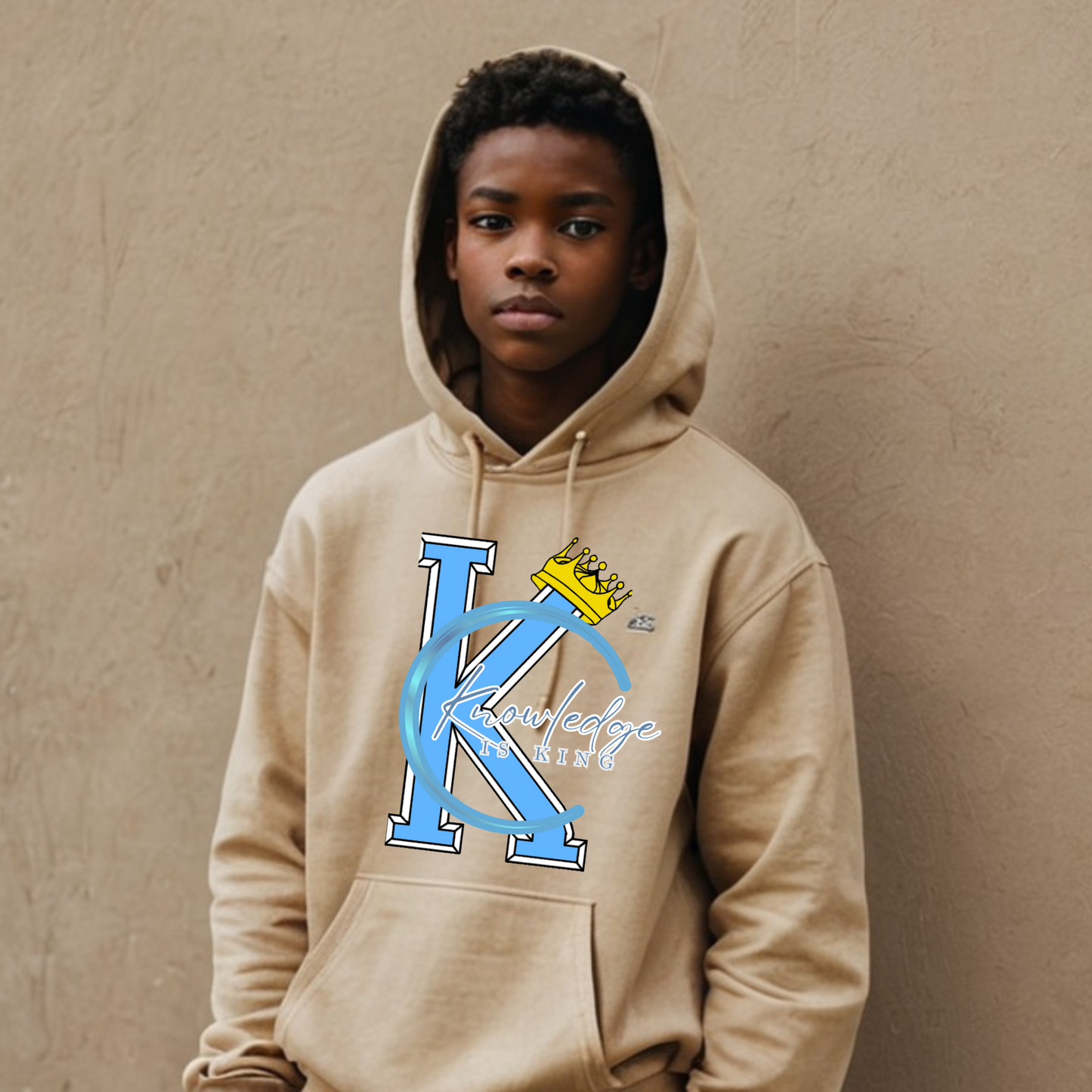 Youth Male Hoodie (Crown Quater Moon)
