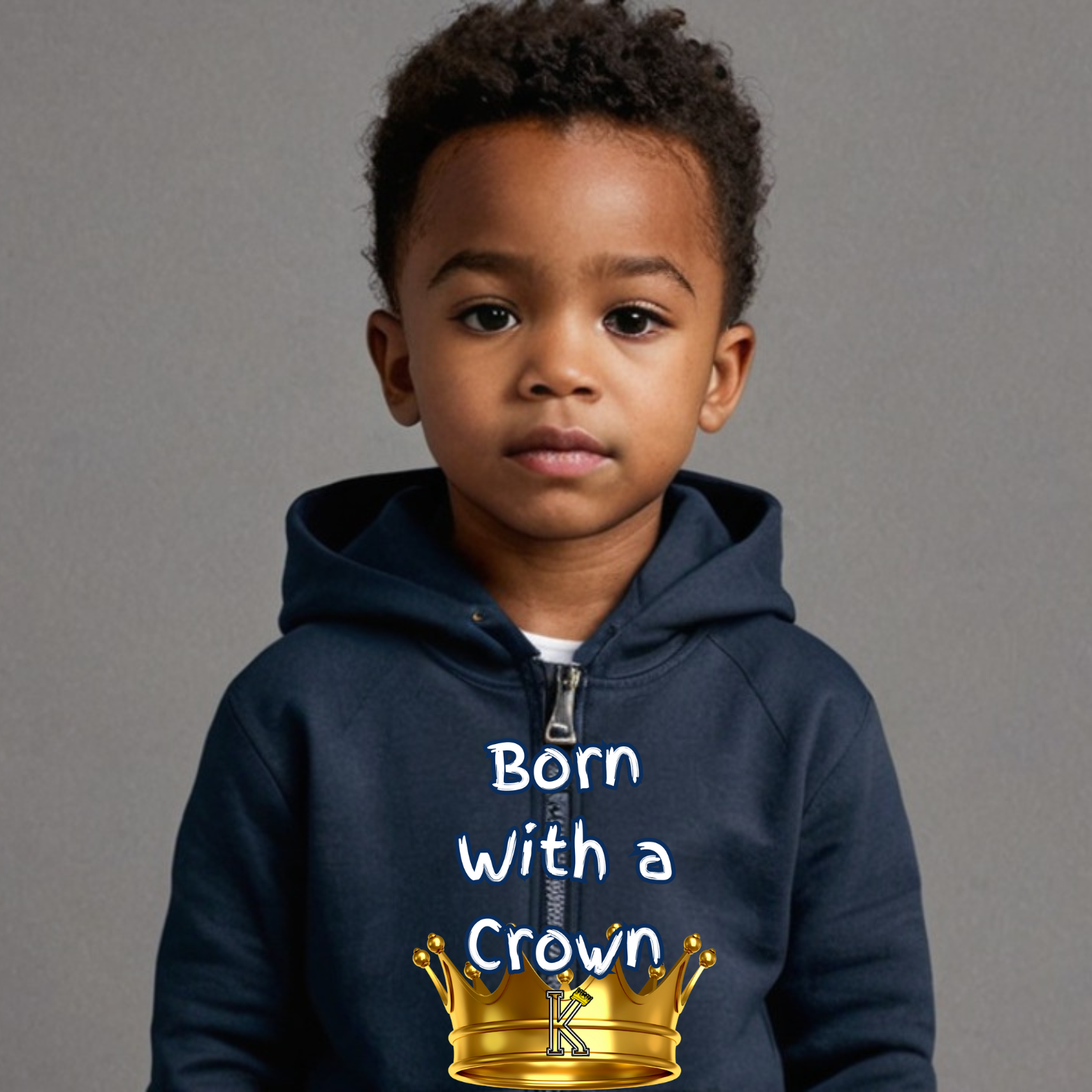 Toddler Hoodie (Born With a Crown)