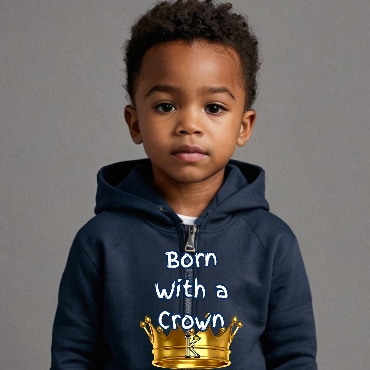 Toddler Hoodie (Born With a Crown)