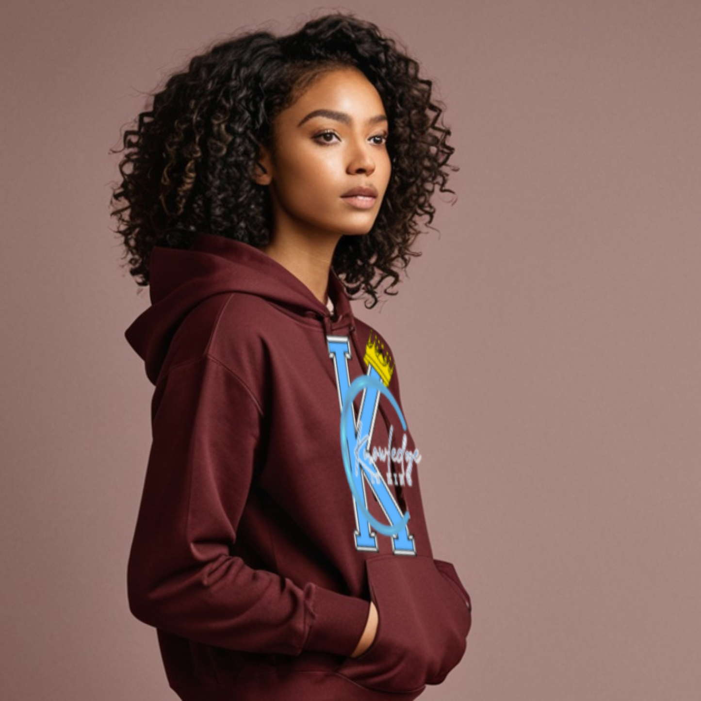 Women's Hoodie (Crown Quater Moon)