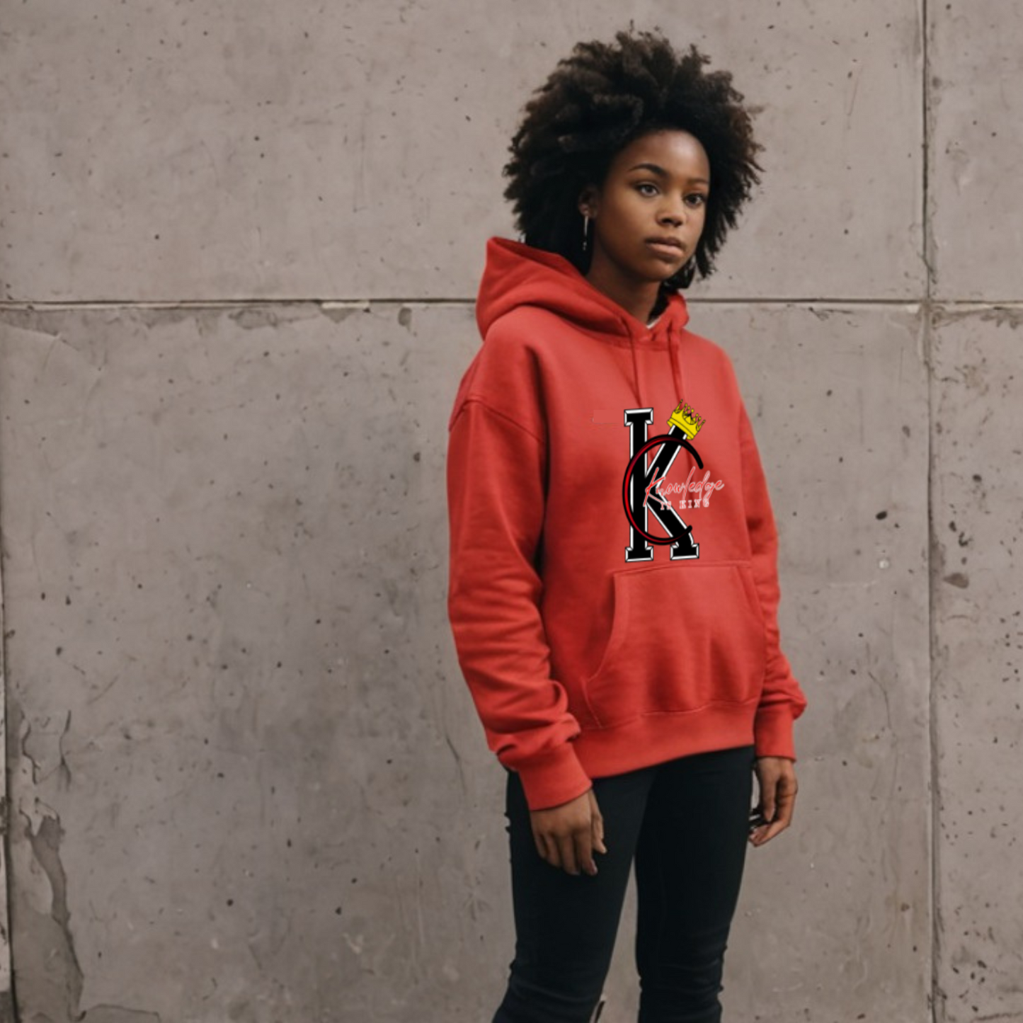 Youth Female Hoodie (Crown Quater Moon)