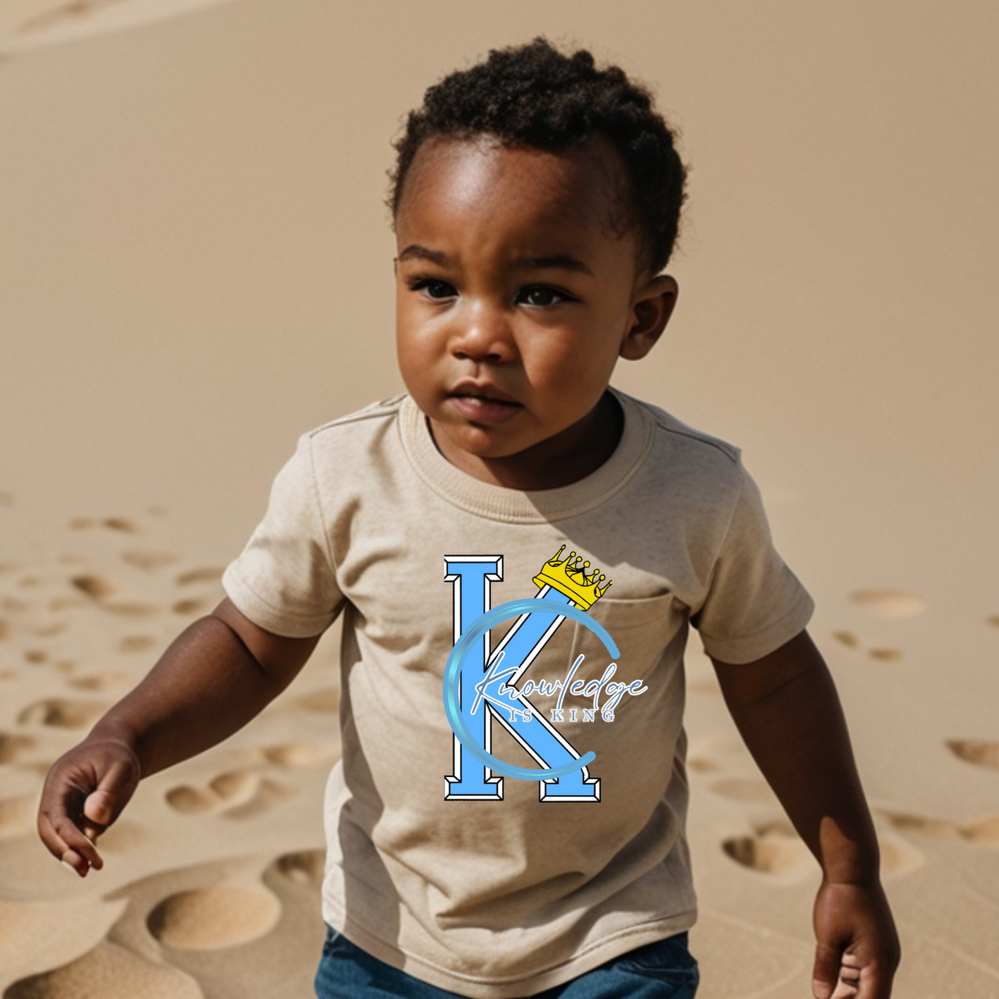 Toddler T-Shirt (Crown Quater Moon)