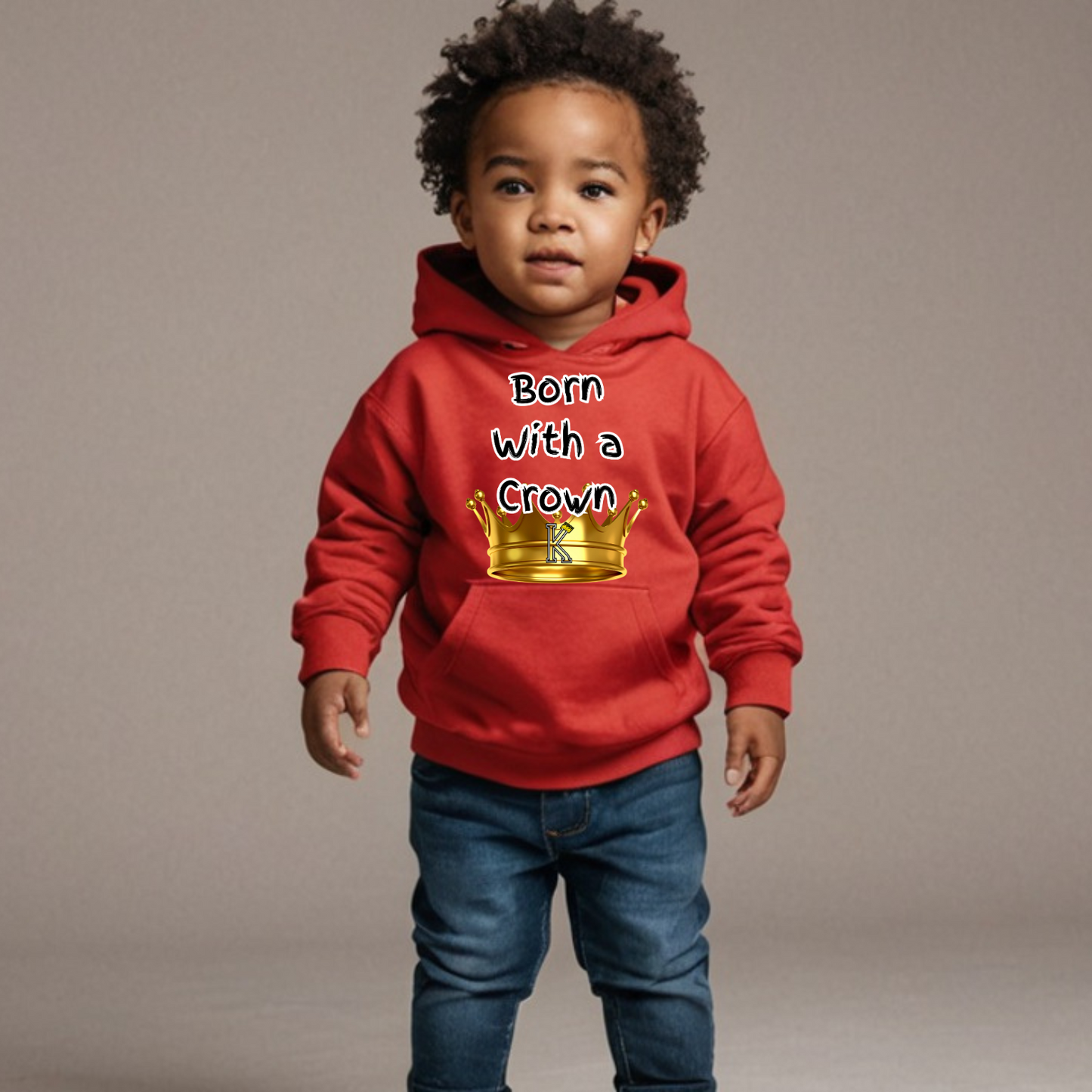 Toddler Hoodie (Born With a Crown)