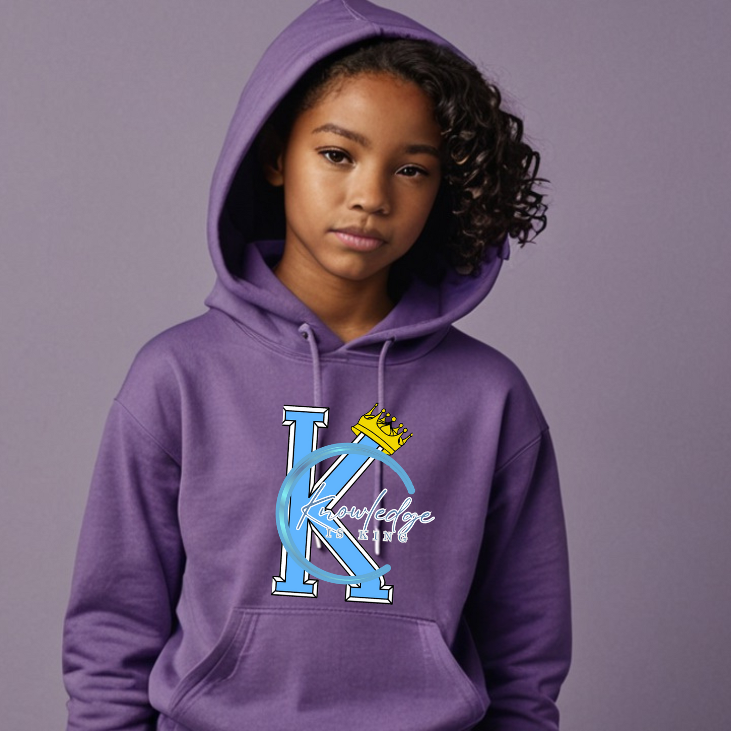Youth Female Hoodie (Crown Quater Moon)