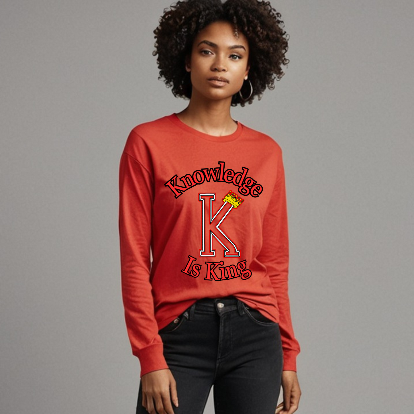 Women's Long Sleeve T-Shirt (Crown Main Standard)