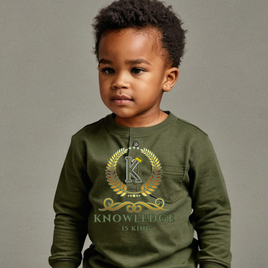 Toddler Long Sleeve T-Shirt (Crown Golden Reef)