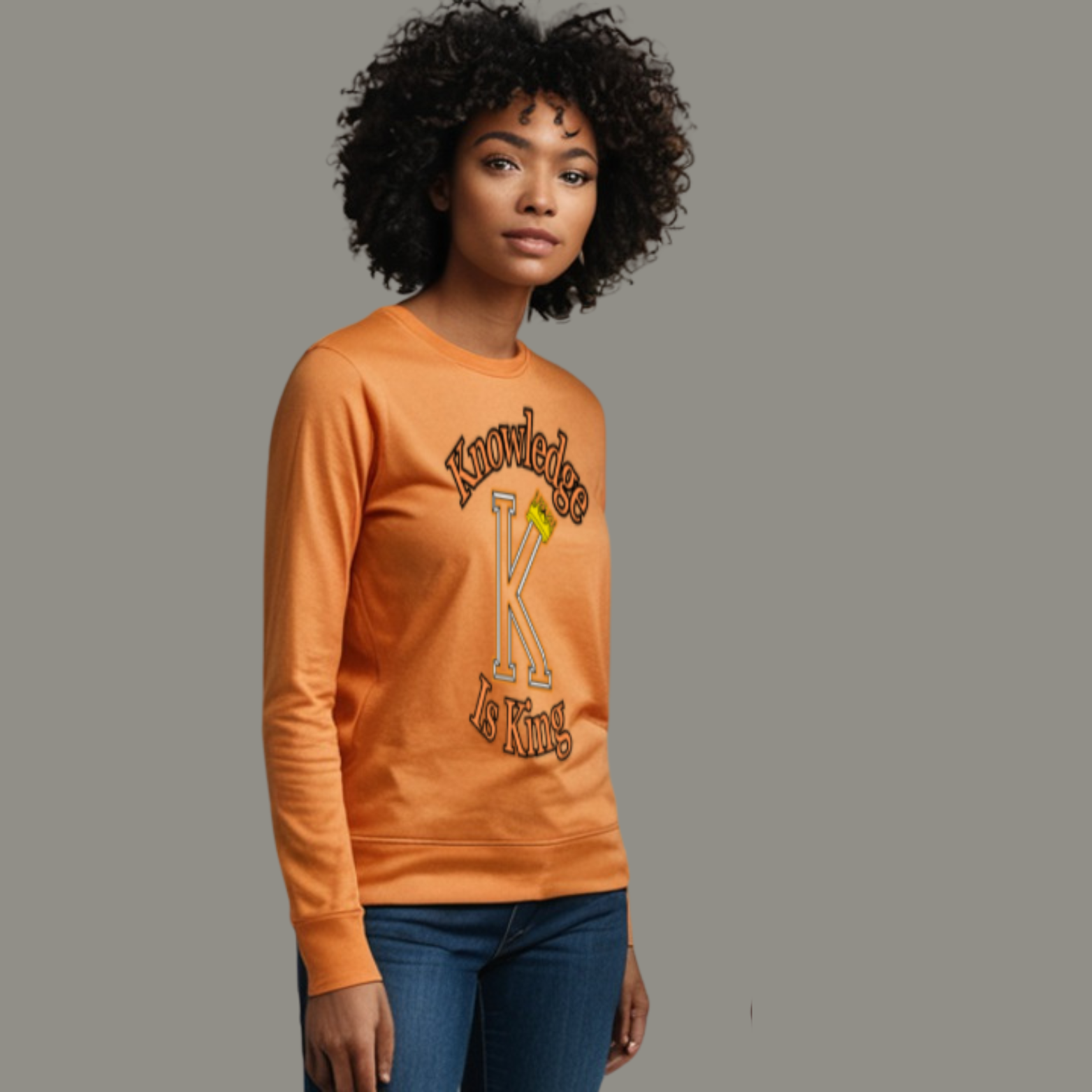 Women's Long Sleeve T-Shirt (Crown Main Standard)