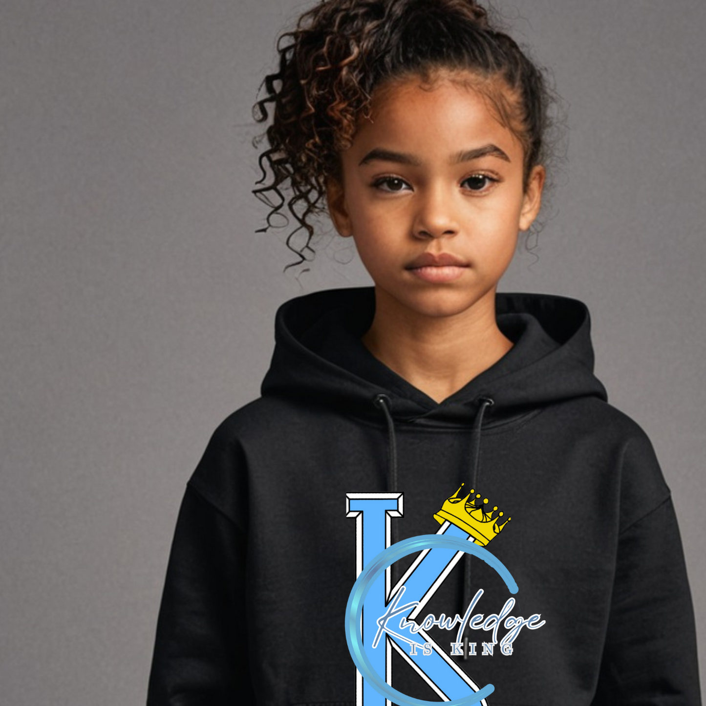 Youth Female Hoodie (Crown Quater Moon)