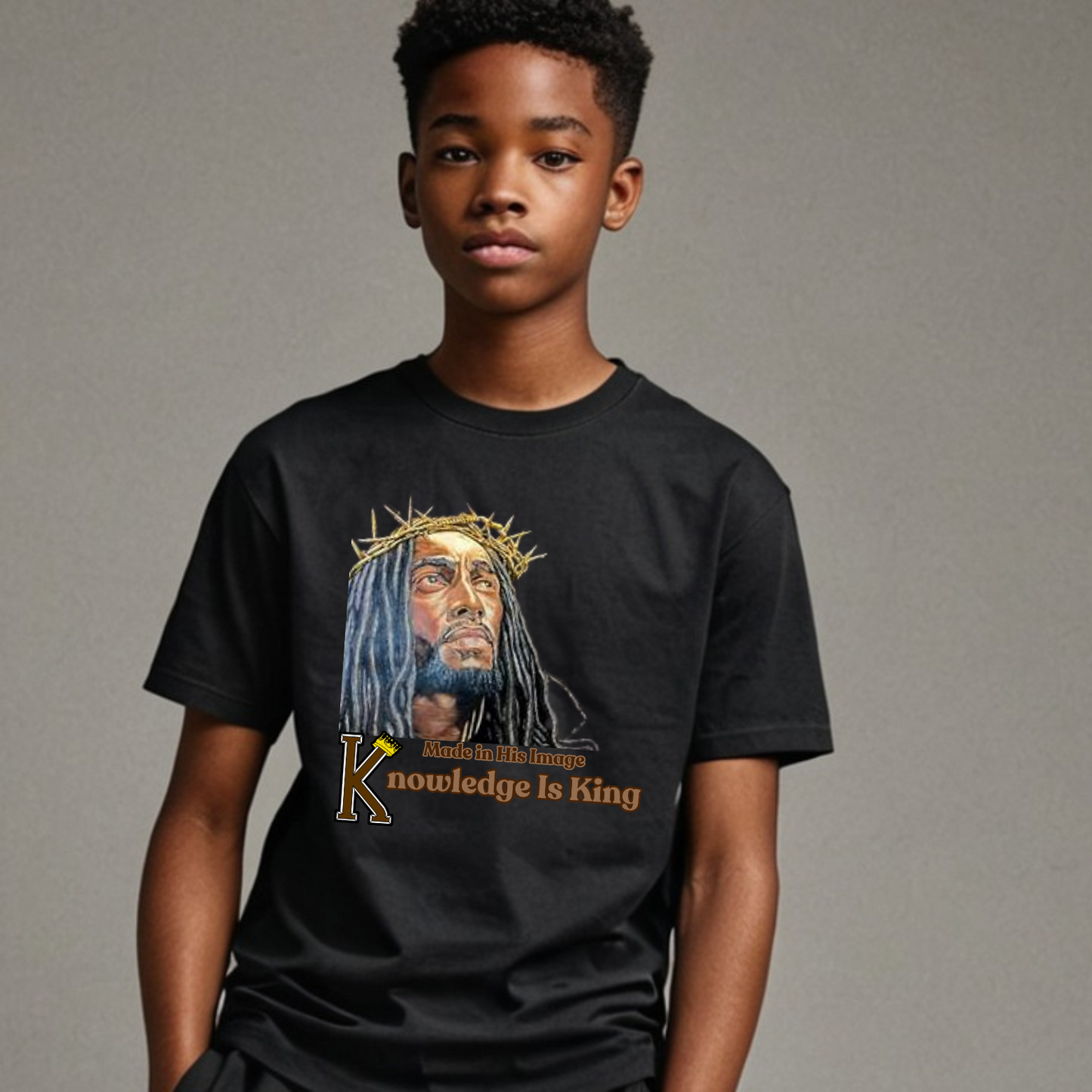 Youth Male (Made In His Image) Short sleeve T-Shirt