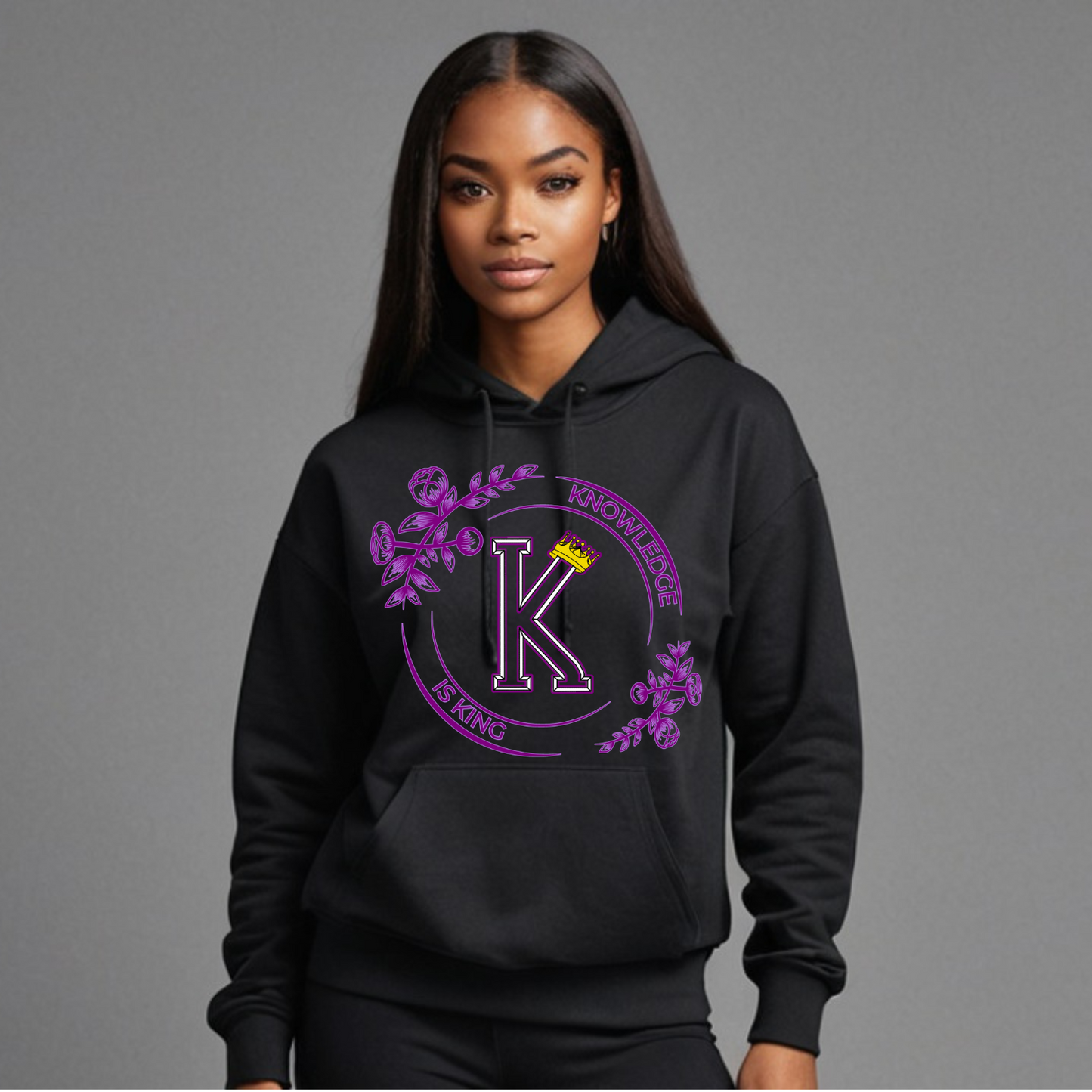 Women's Hoodie (Flower Standard Rose)