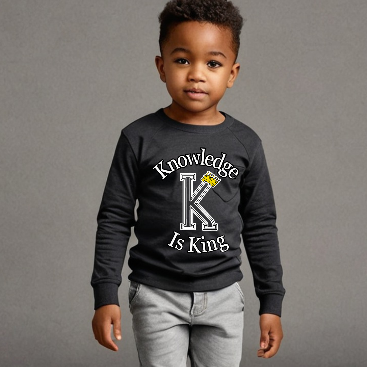 Toddler Long Sleeve T-Shirt (Crown Main Standard)