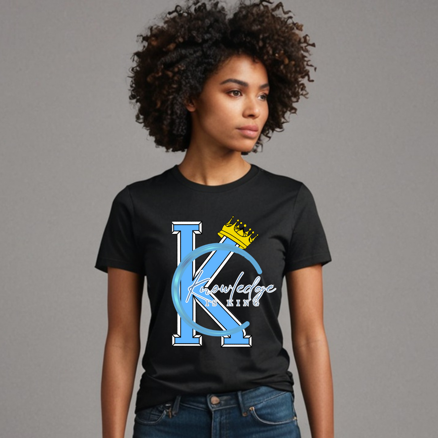 Women's T-Shirt (Crown Quater Moon)