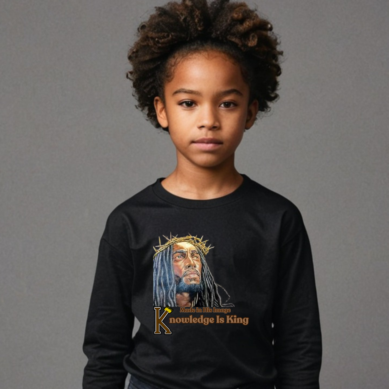 Youth Female Long Sleeve T-Shirt (Made In His Image)