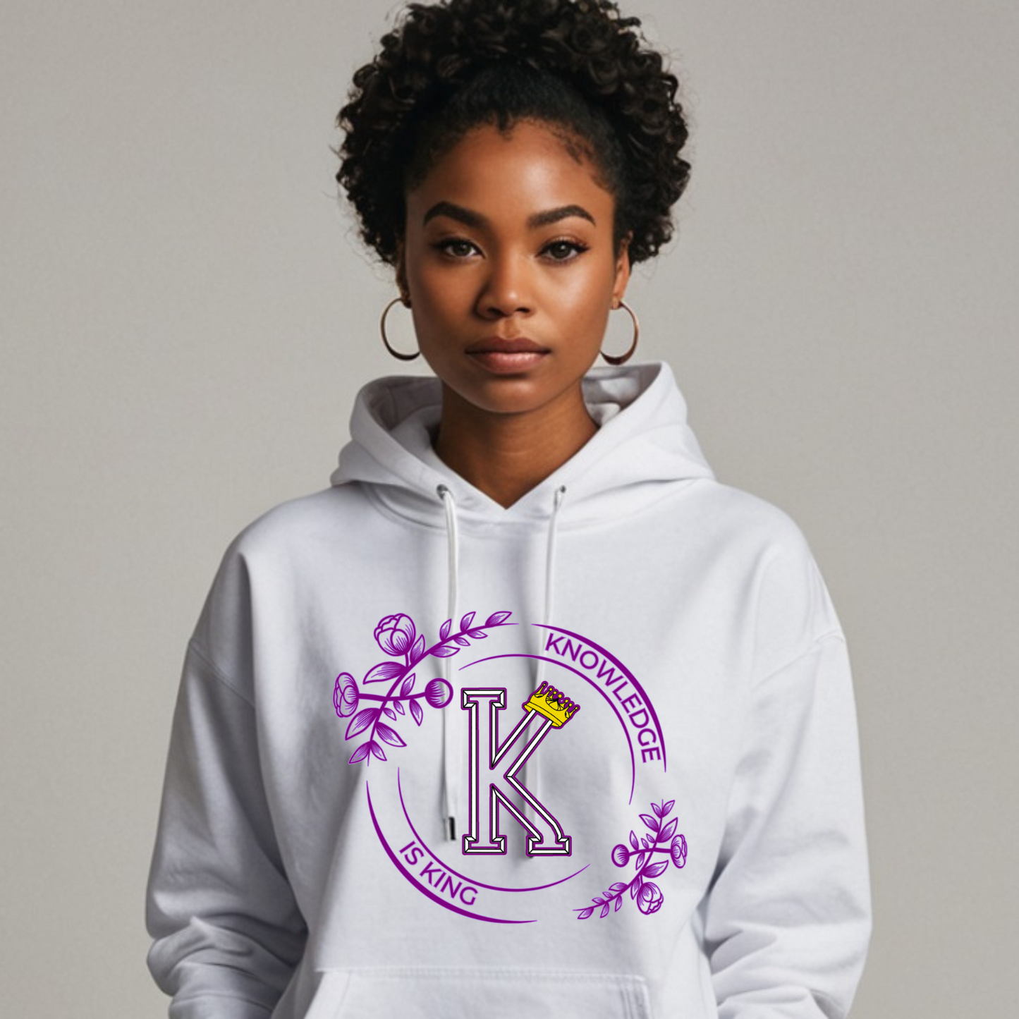 Women's Hoodie (Flower Standard Rose)