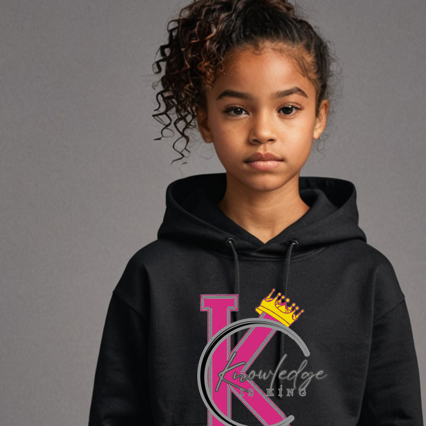 Youth Female Hoodie (Crown Quater Moon)