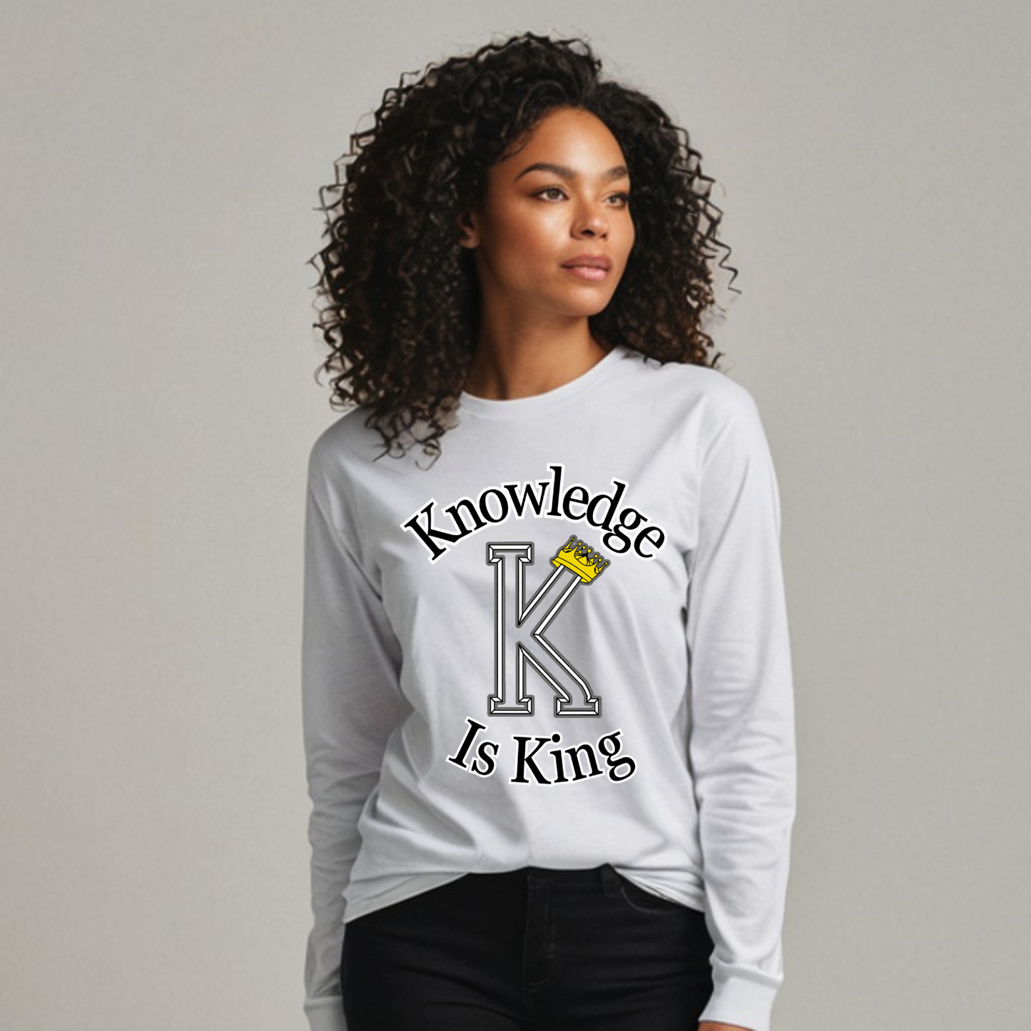 Women's Long Sleeve T-Shirt (Crown Main Standard)