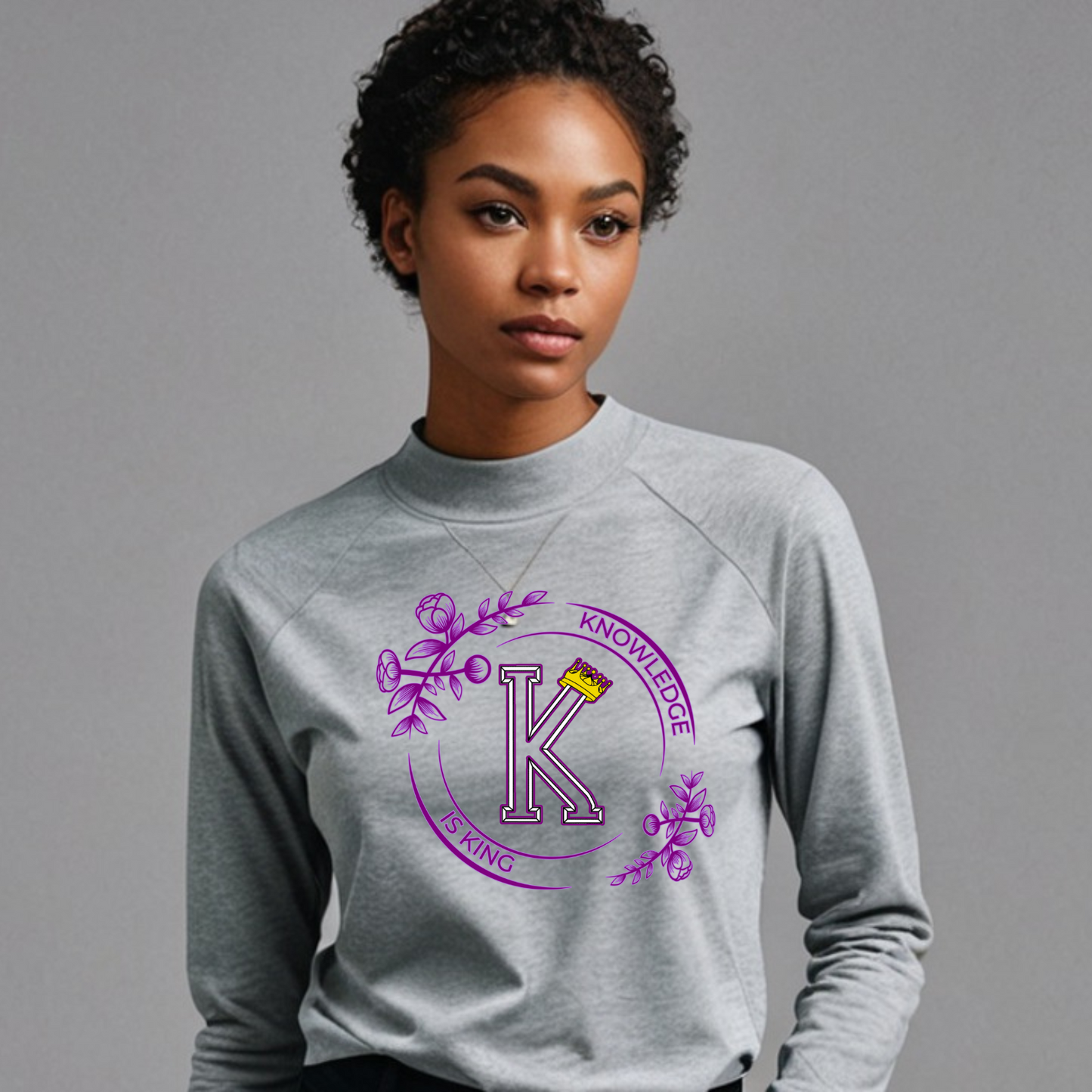 Women's Long Sleeve T-Shirt (Flower Standard Rose)