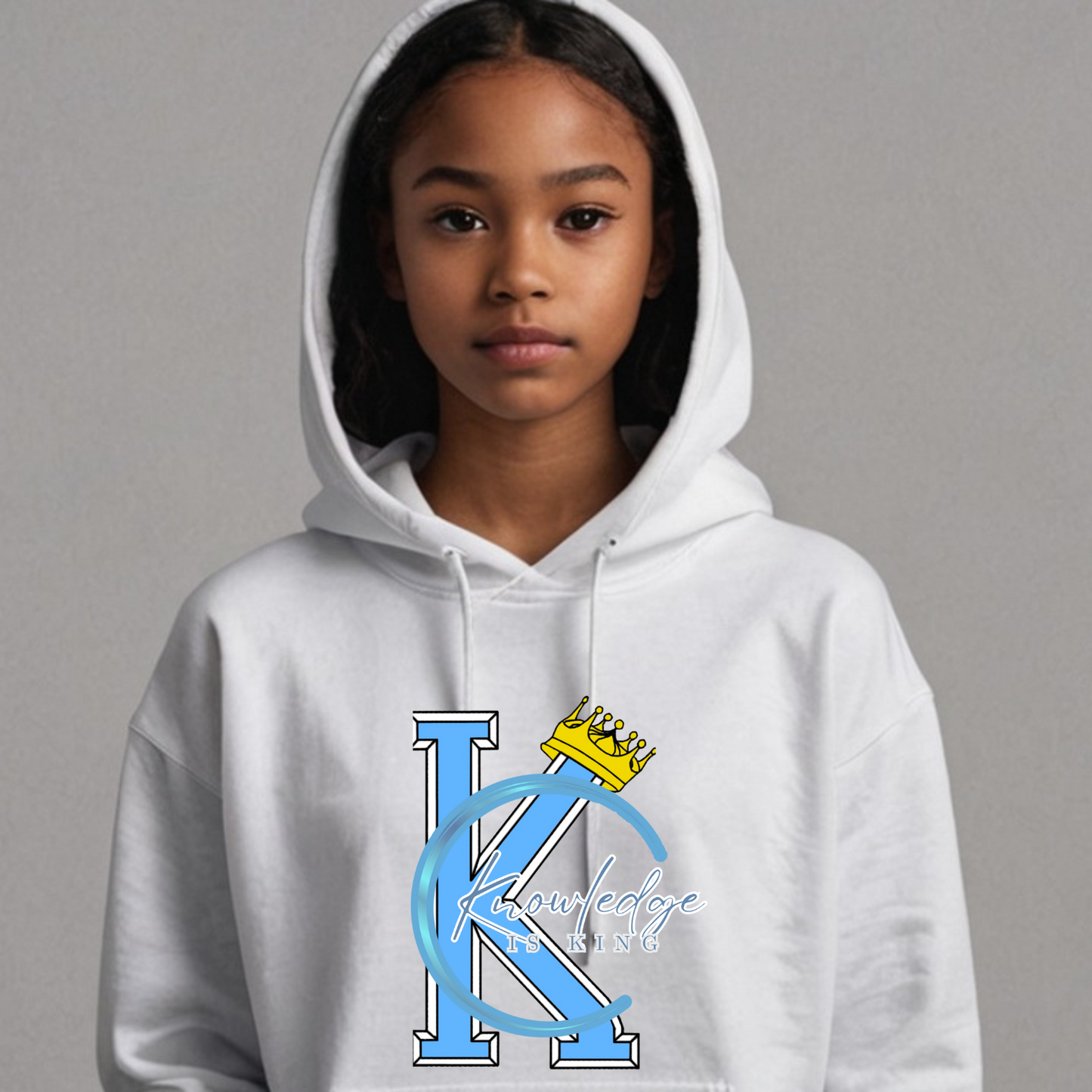 Youth Female Hoodie (Crown Quater Moon)