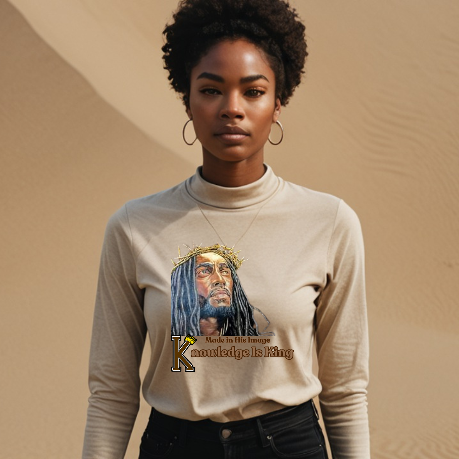 Women's Long Sleeve T-Shirt (Made In His Image)
