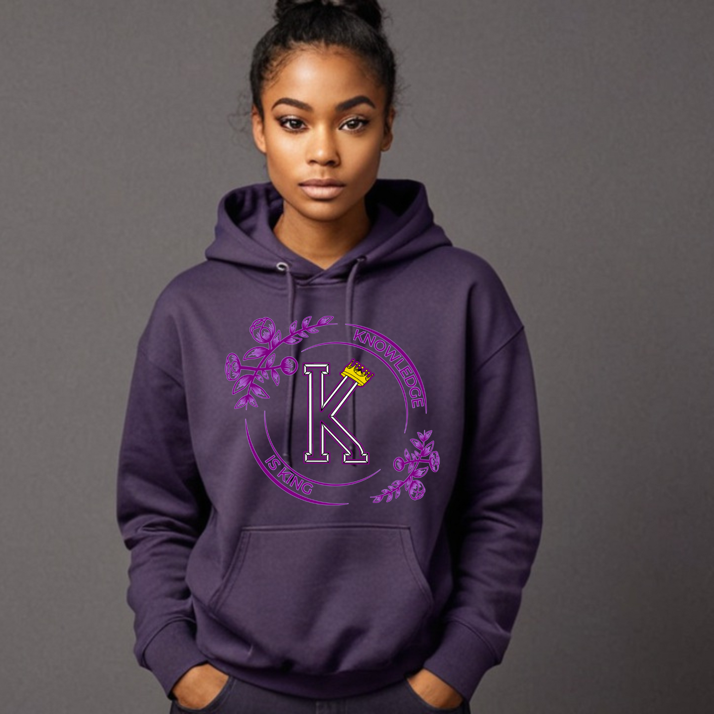 Women's Hoodie (Flower Standard Rose)