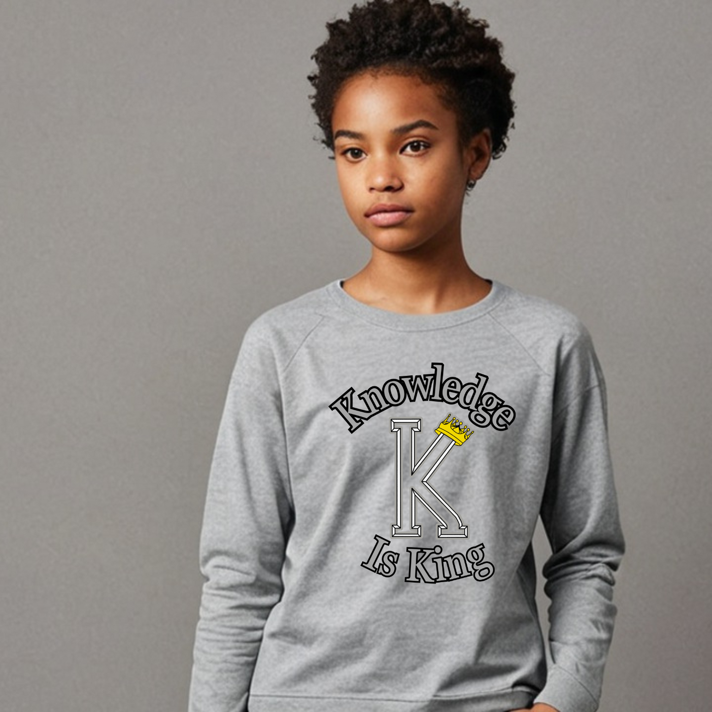 Youth Female Long Sleeve T-Shirt (Crown Main Standard)