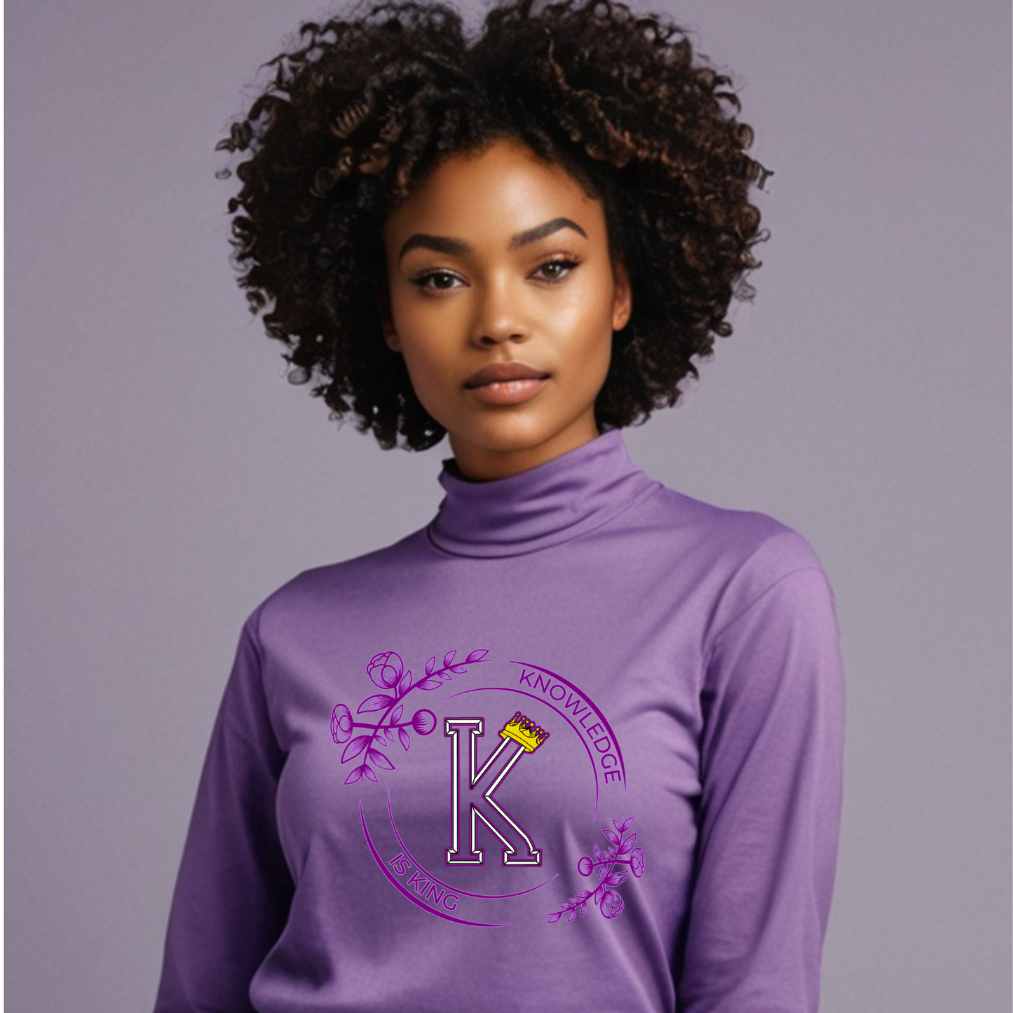 Women's Long Sleeve T-Shirt (Flower Standard Rose)