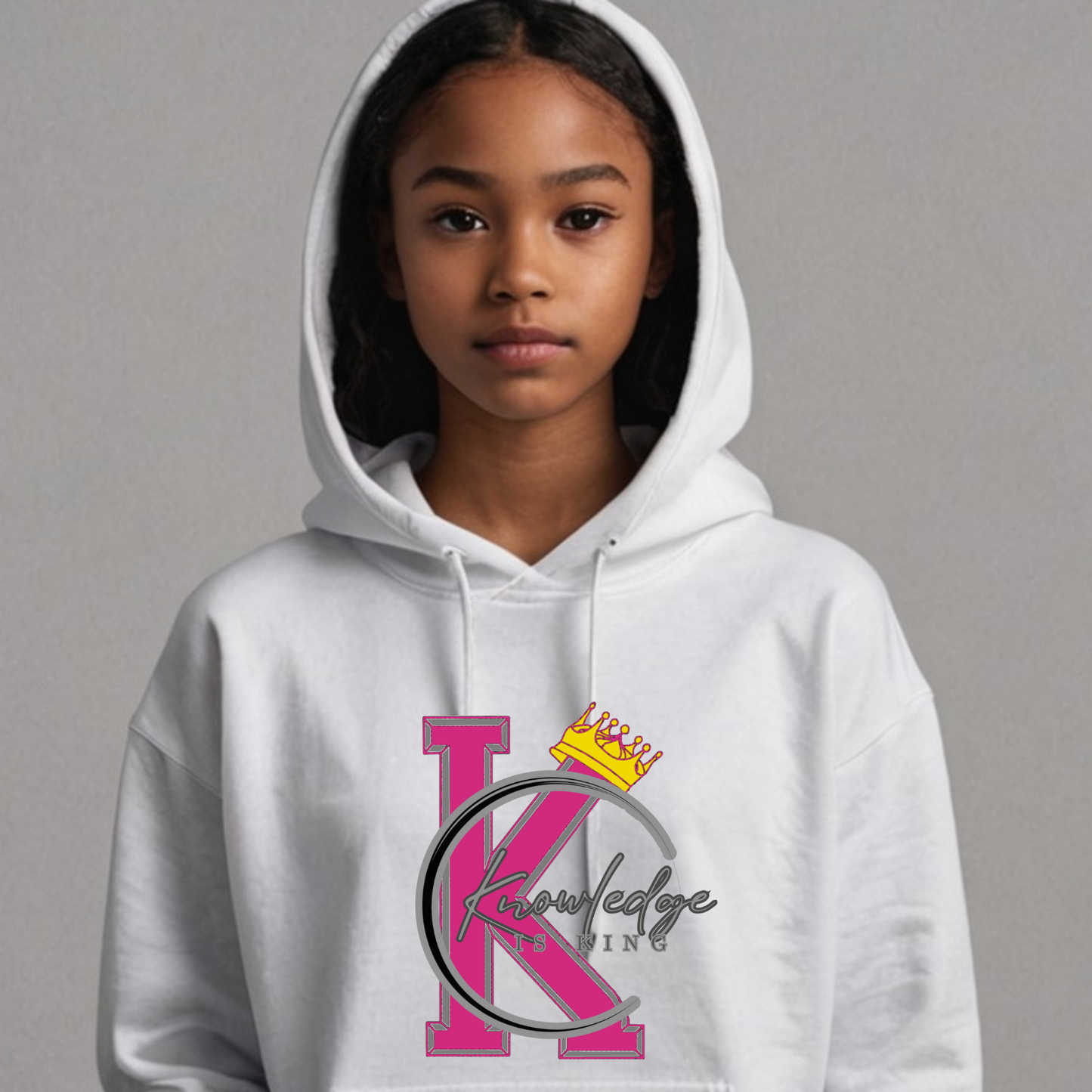 Youth Female Hoodie (Crown Quater Moon)