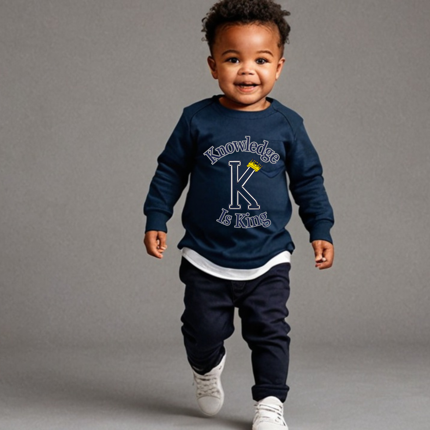 Toddler Long Sleeve T-Shirt (Crown Main Standard)