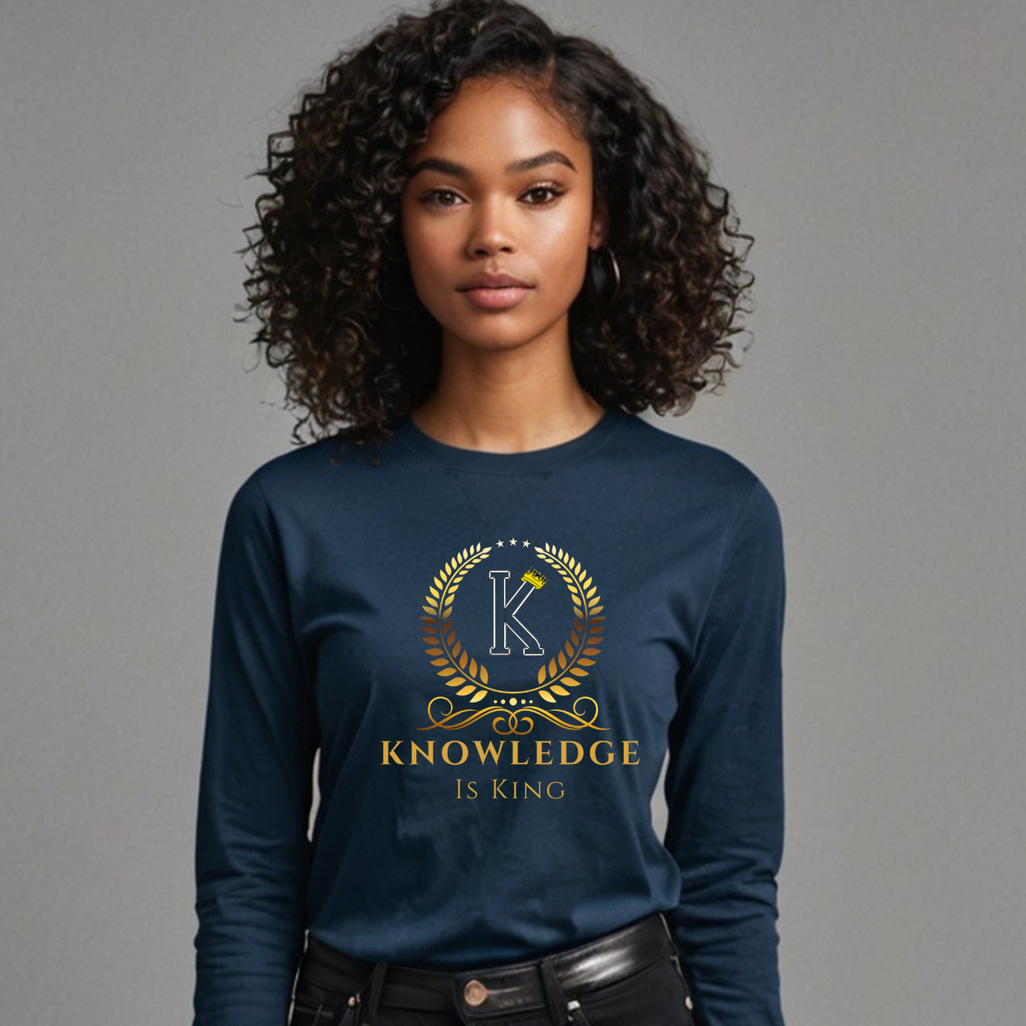 Women's Long Sleeve T-Shirt (Crown Golden Reef)