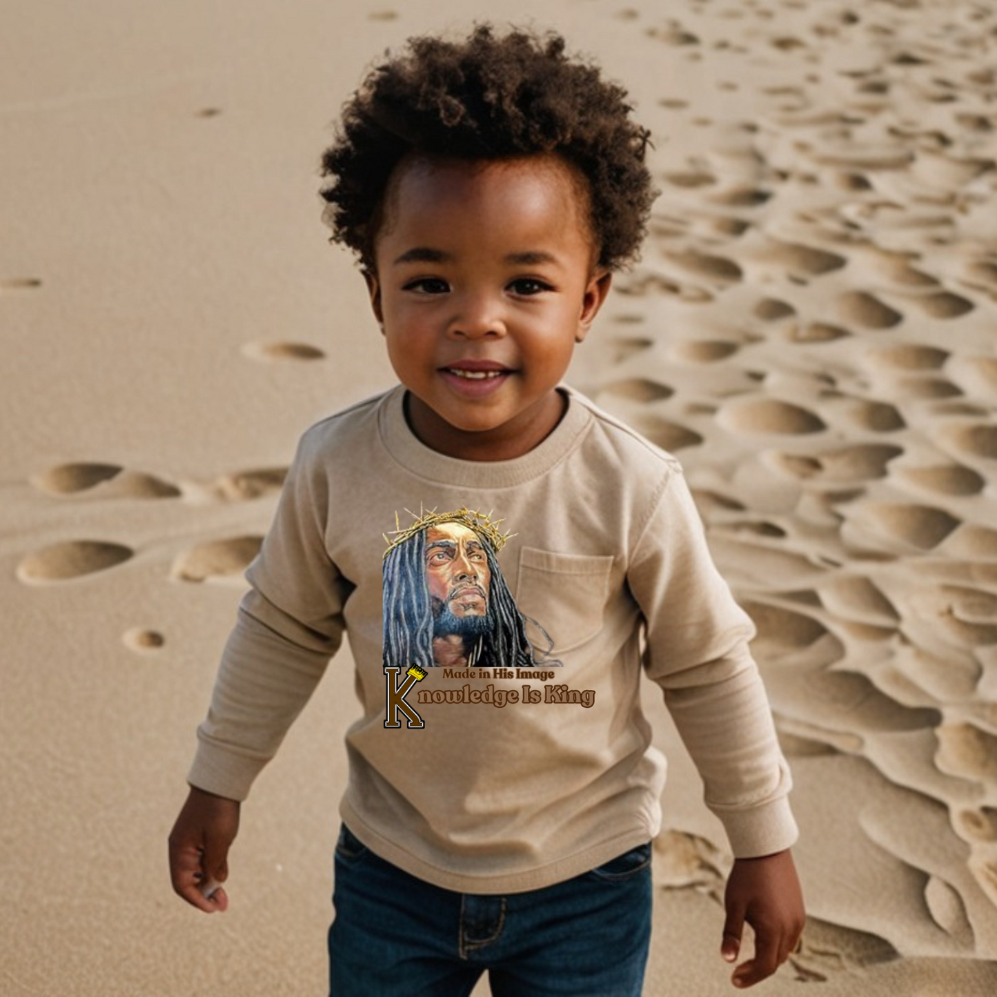 Toddler Long Sleeve T-Shirt (Made In His Image)