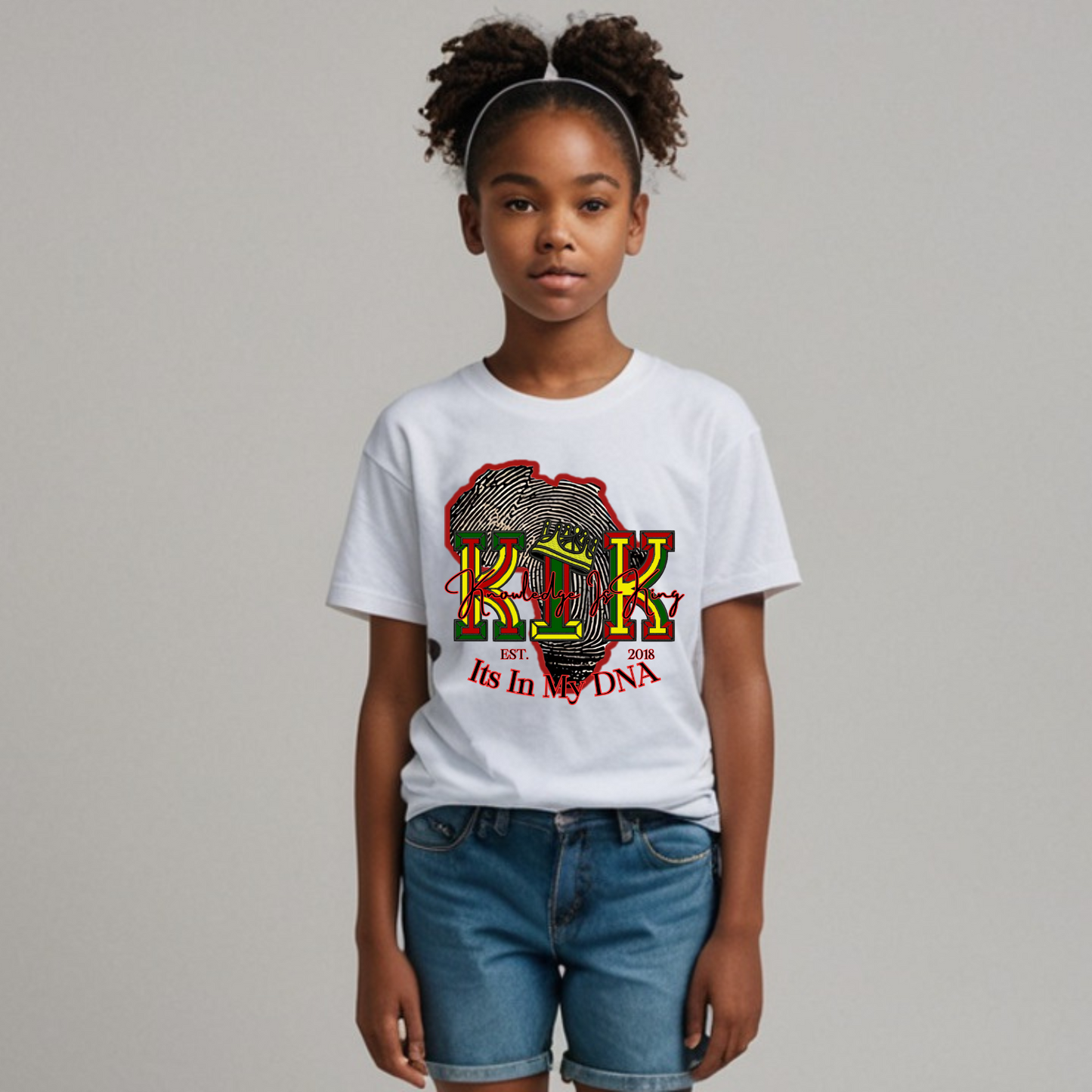 Youth Female Short Sleeve T-Shirt (In My DNA)