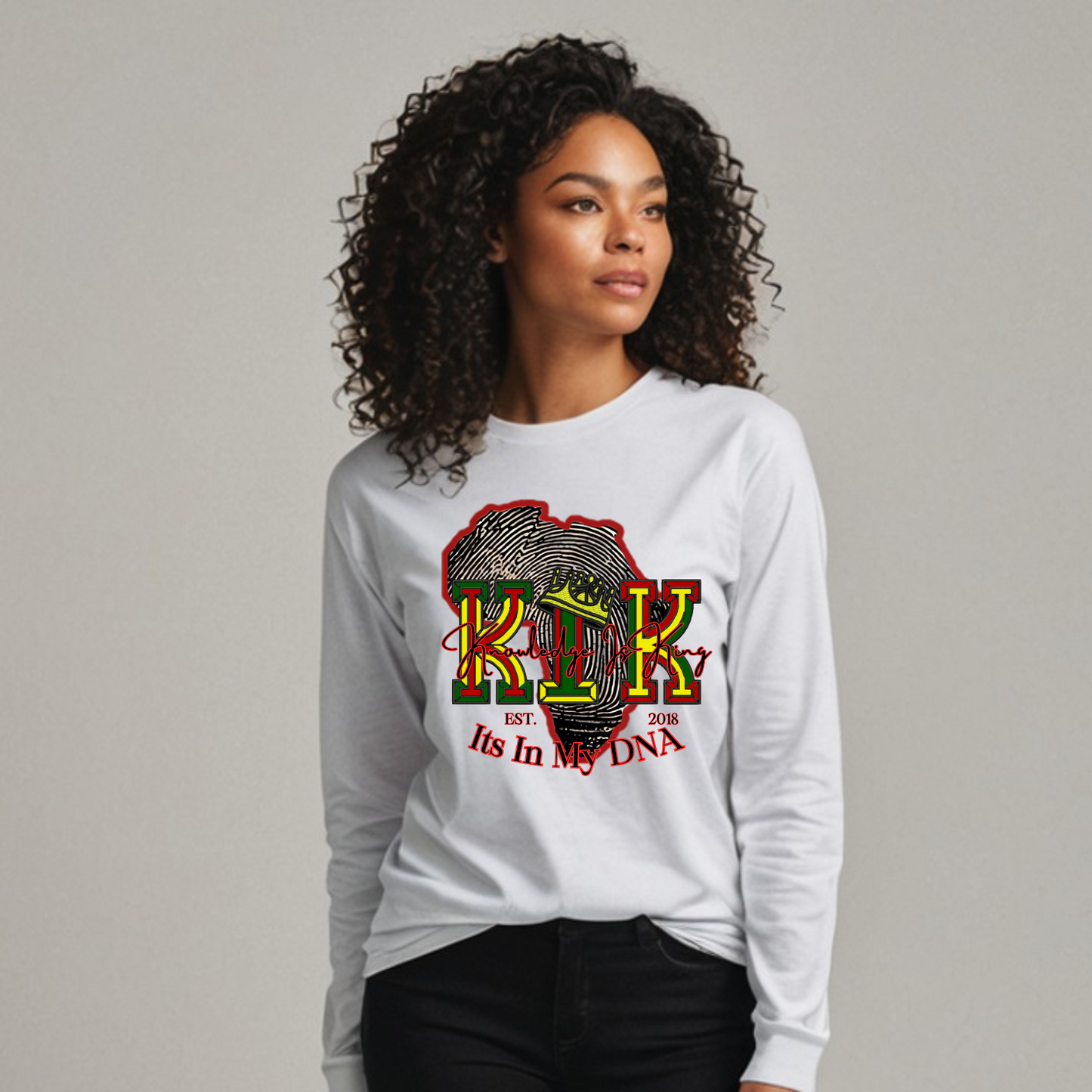 Women's Long Sleeve T-Shirt (In My DNA)
