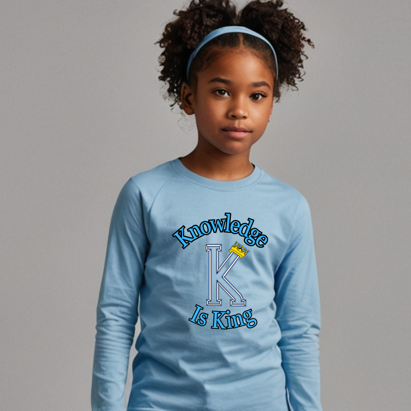 Youth Female Long Sleeve T-Shirt (Crown Main Standard)