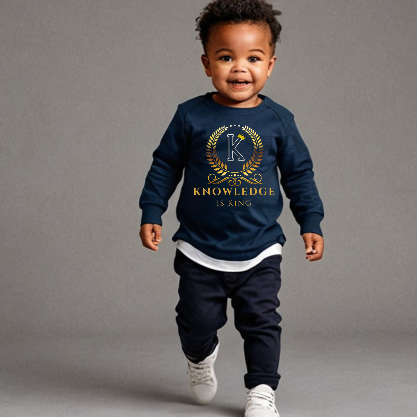 Toddler Long Sleeve T-Shirt (Crown Golden Reef)