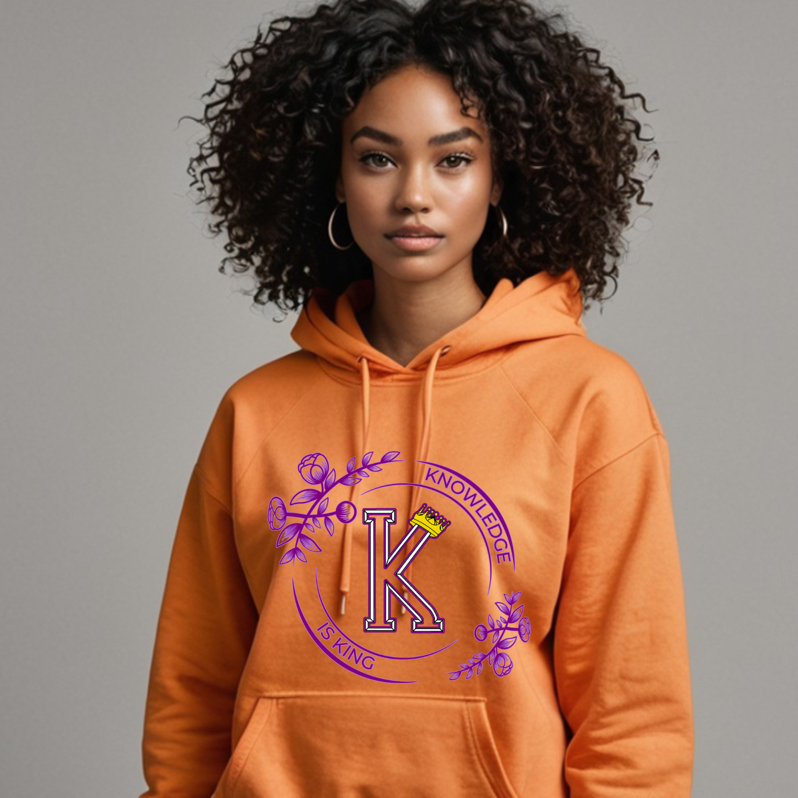 Women's Hoodie (Flower Standard Rose)