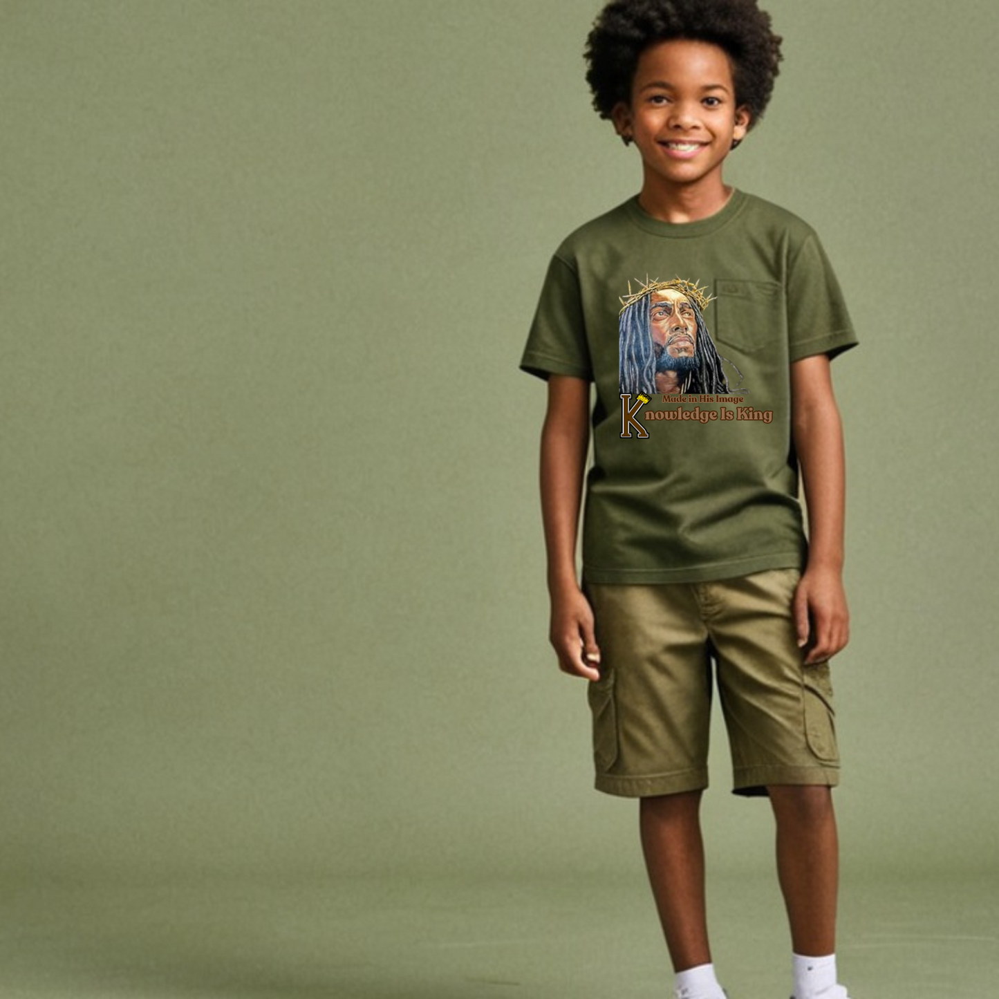 Youth Male (Made In His Image) Short sleeve T-Shirt