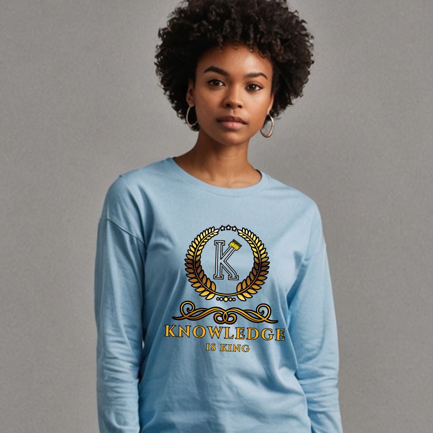 Women's Long Sleeve T-Shirt (Crown Golden Reef)