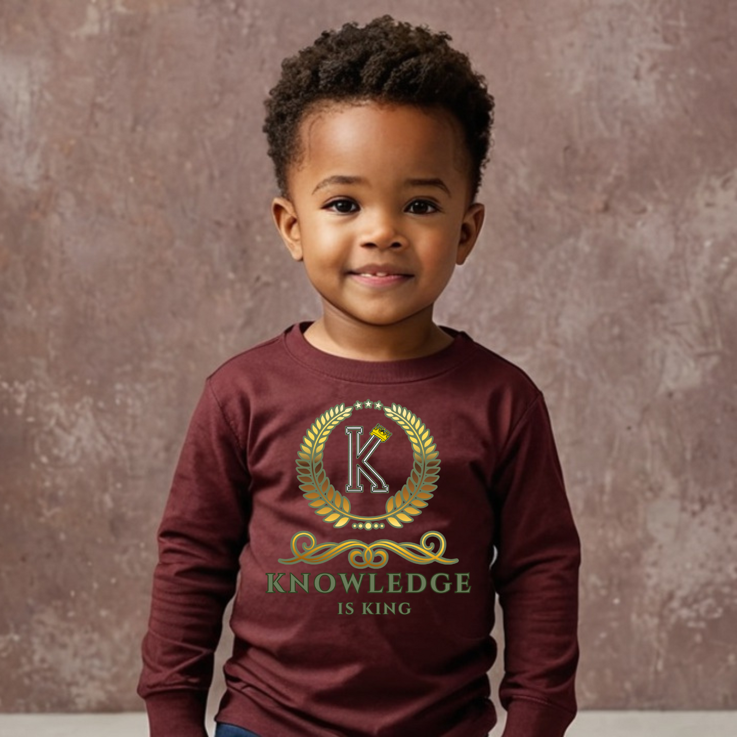 Toddler Long Sleeve T-Shirt (Crown Golden Reef)