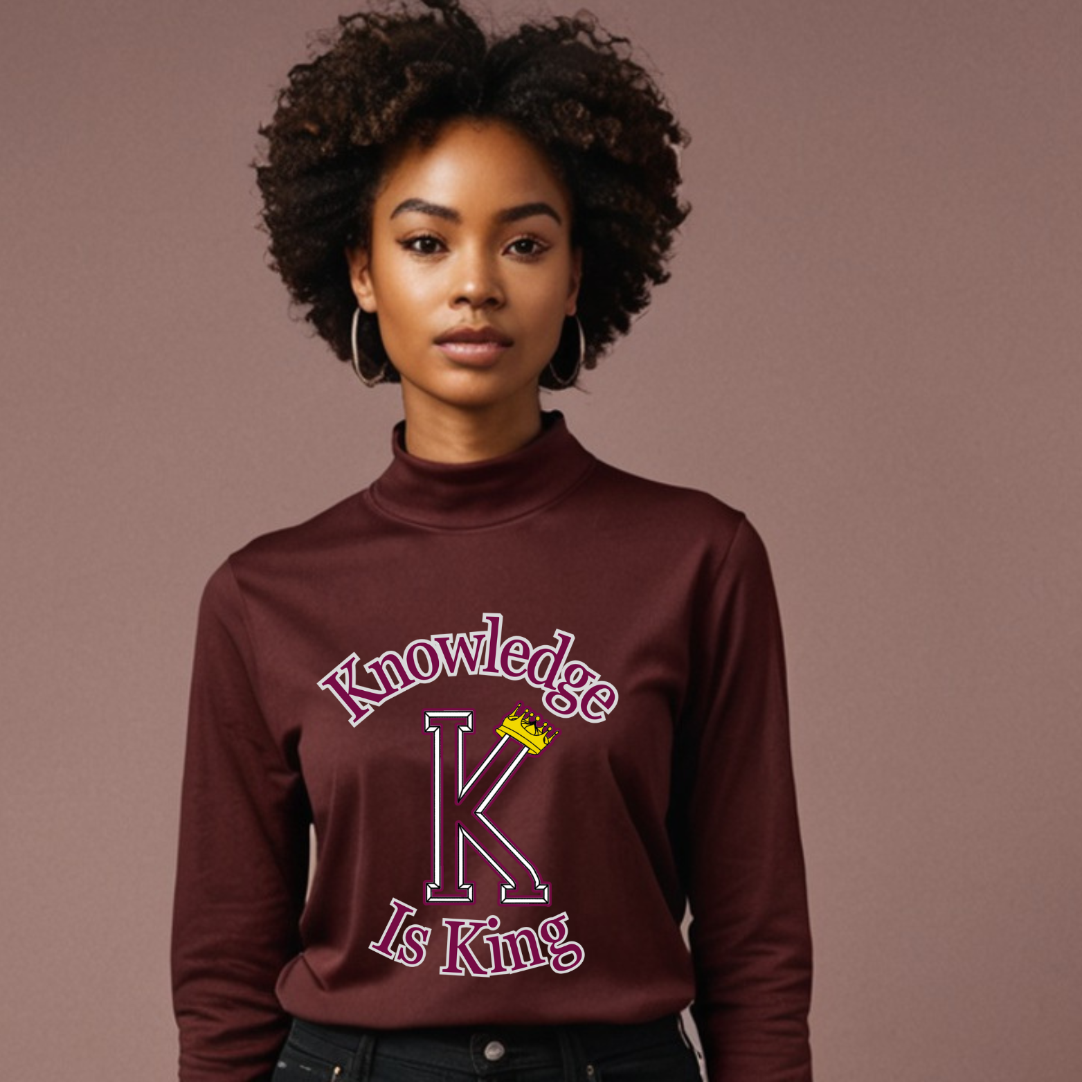 Women's Long Sleeve T-Shirt (Crown Main Standard)