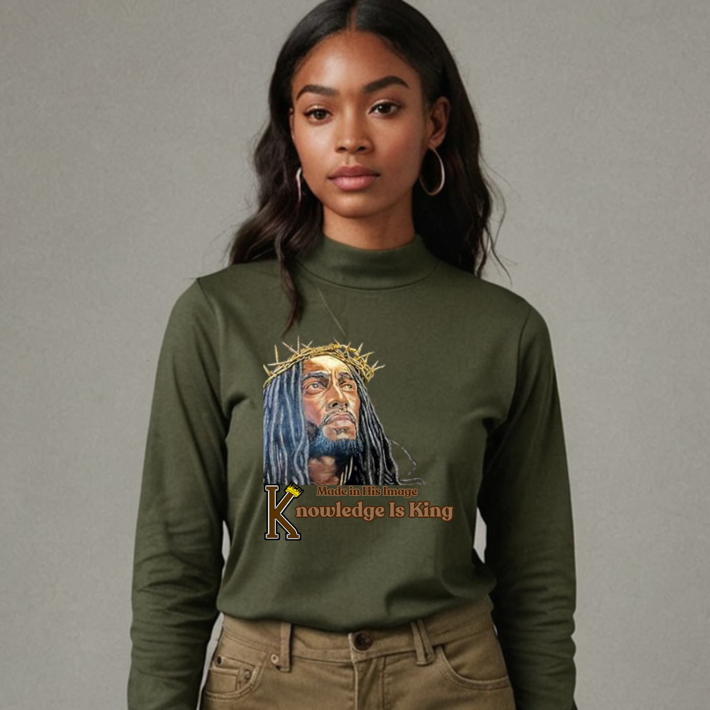 Women's Long Sleeve T-Shirt (Made In His Image)