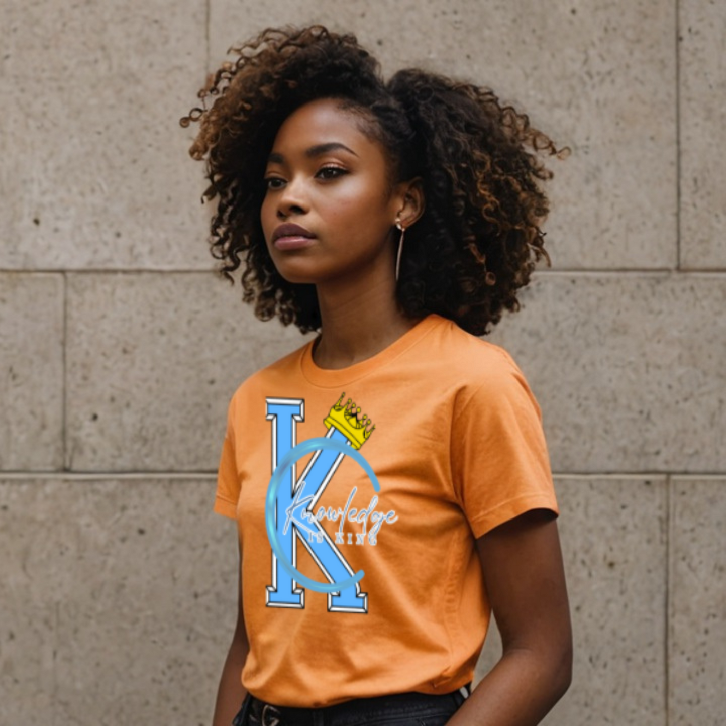 Women's T-Shirt (Crown Quater Moon)