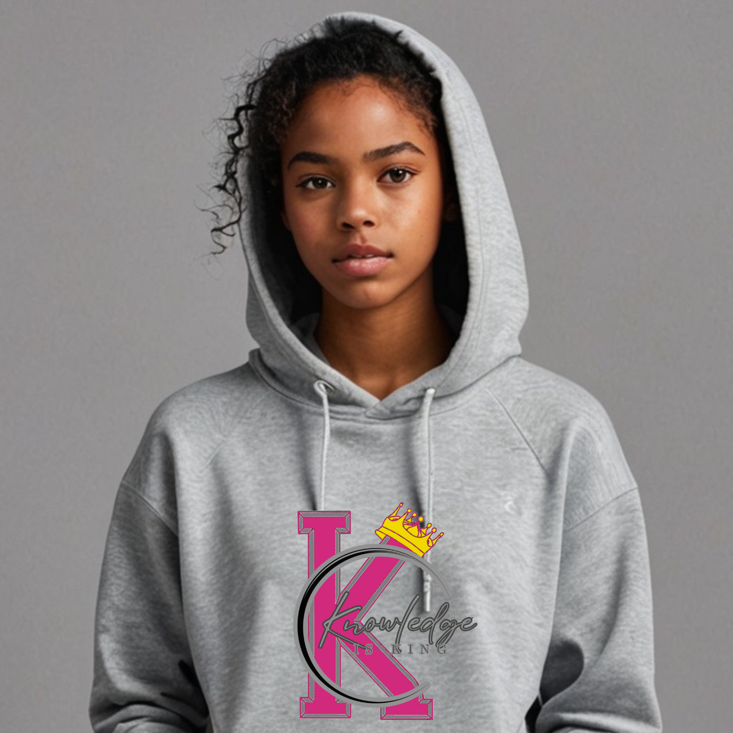 Youth Female Hoodie (Crown Quater Moon)