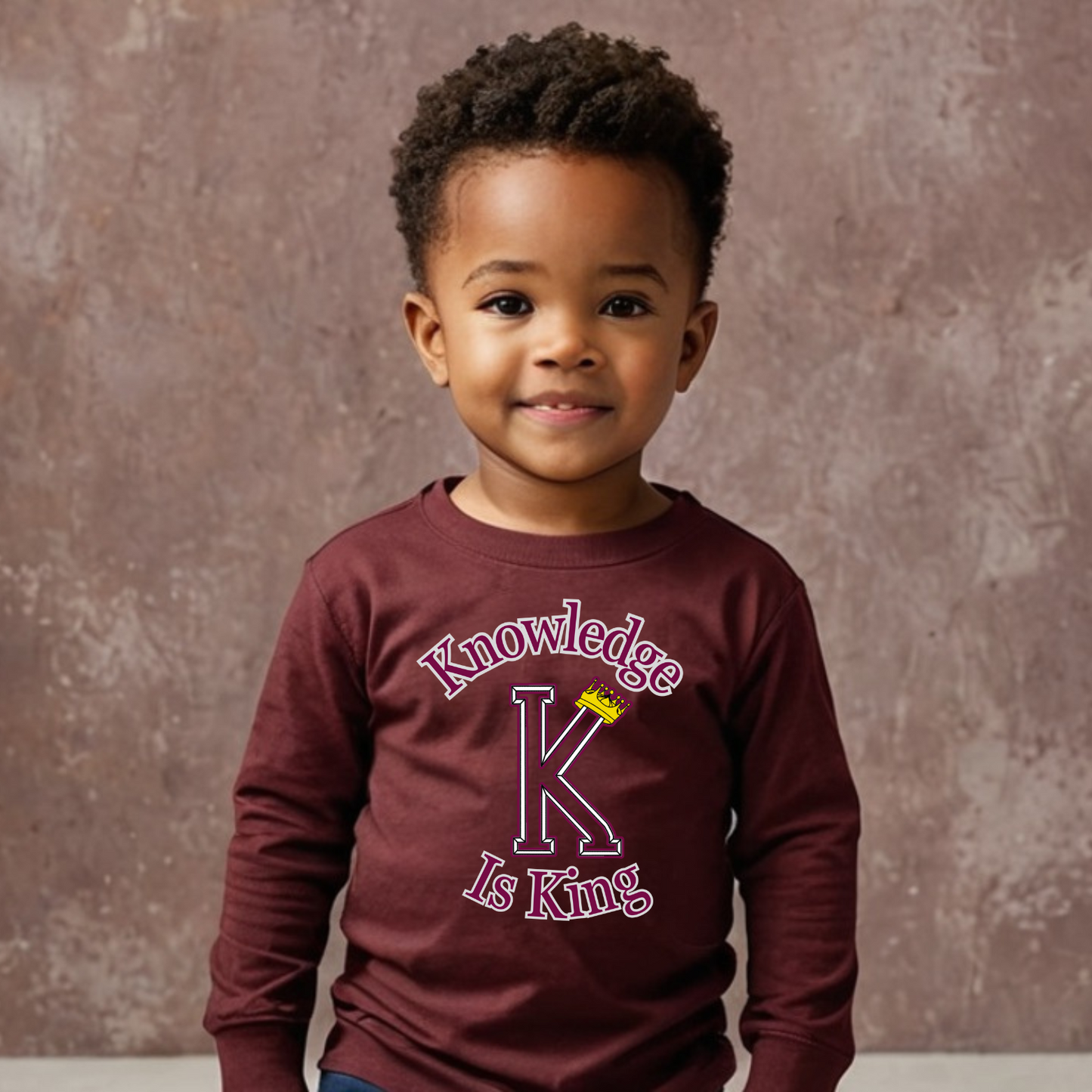 Toddler Long Sleeve T-Shirt (Crown Main Standard)