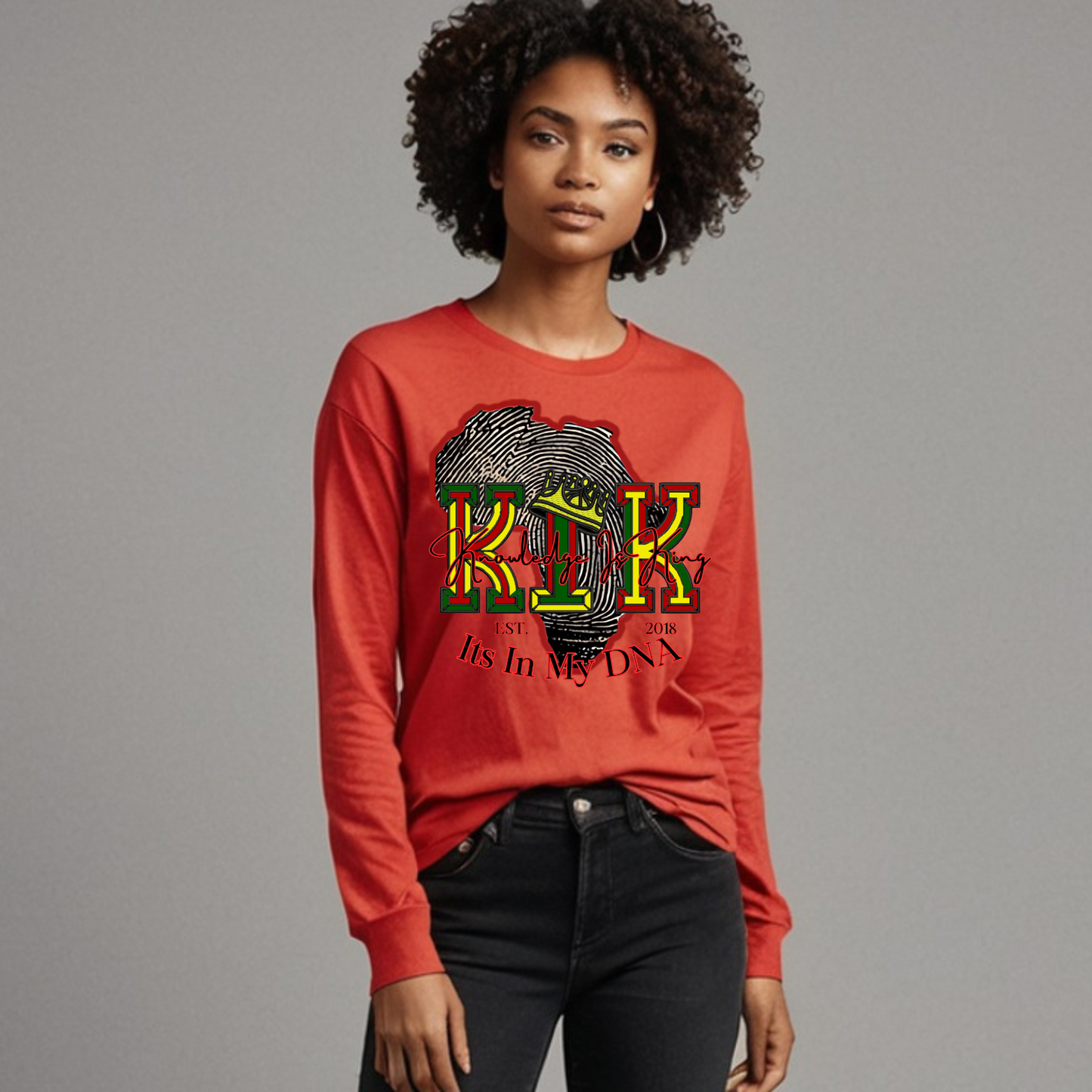 Women's Long Sleeve T-Shirt (In My DNA)