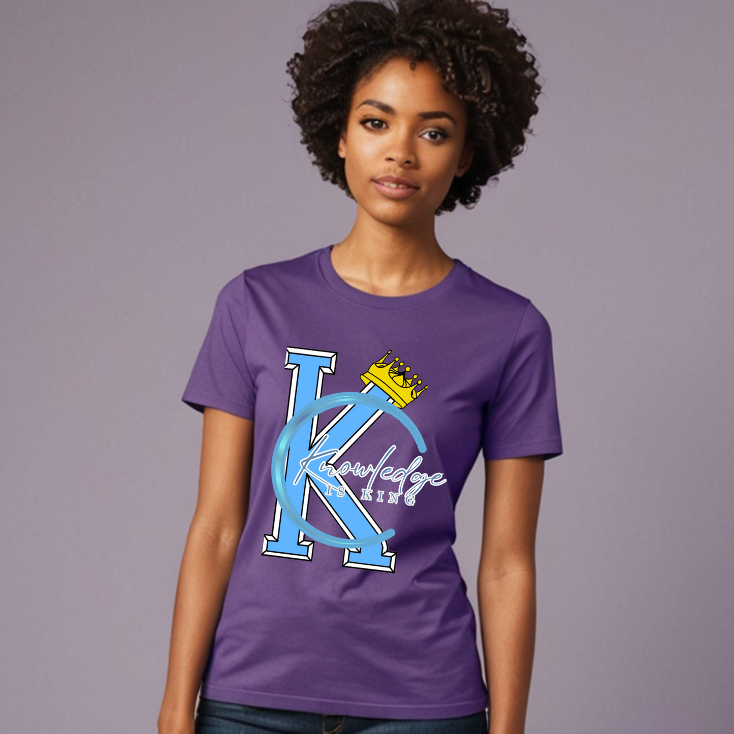 Women's T-Shirt (Crown Quater Moon)