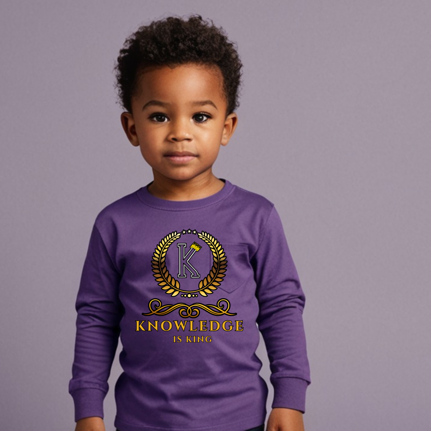 Toddler Long Sleeve T-Shirt (Crown Golden Reef)