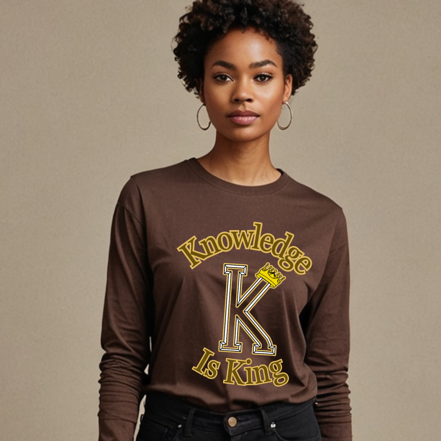 Women's Long Sleeve T-Shirt (Crown Main Standard)